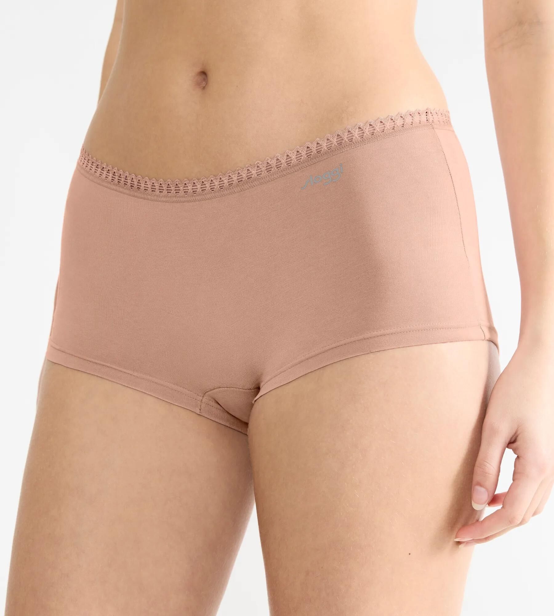 Sloggi Women GO Crush Short (3-pack), dames boxer, beige