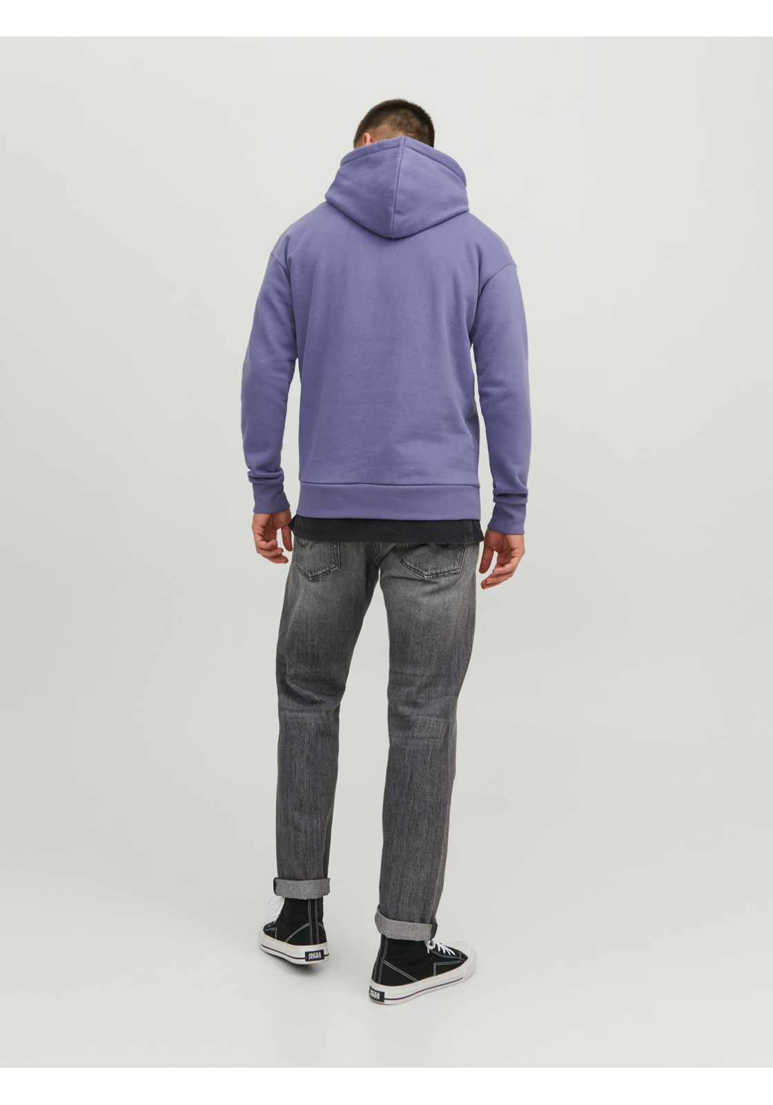 image_4_jj__4279864__backjpgv23d739c3015ef278c9511b1ef5a4ff0d8a40 JACK & JONES Josh sweat hood regular fit, heren hoodie katoenmengsel met capuchon, paars