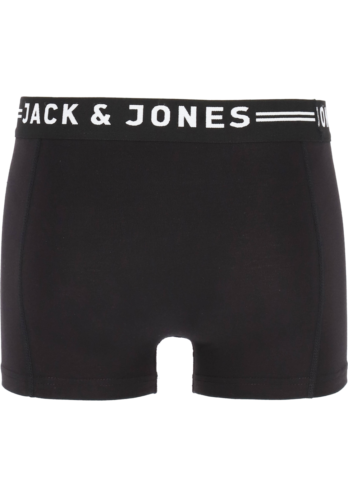 4-5715093342795-jack_and_jones-boxers-3p_HR Jack & Jones heren boxers Sense trunks (3-pack), zwart met zwarte band