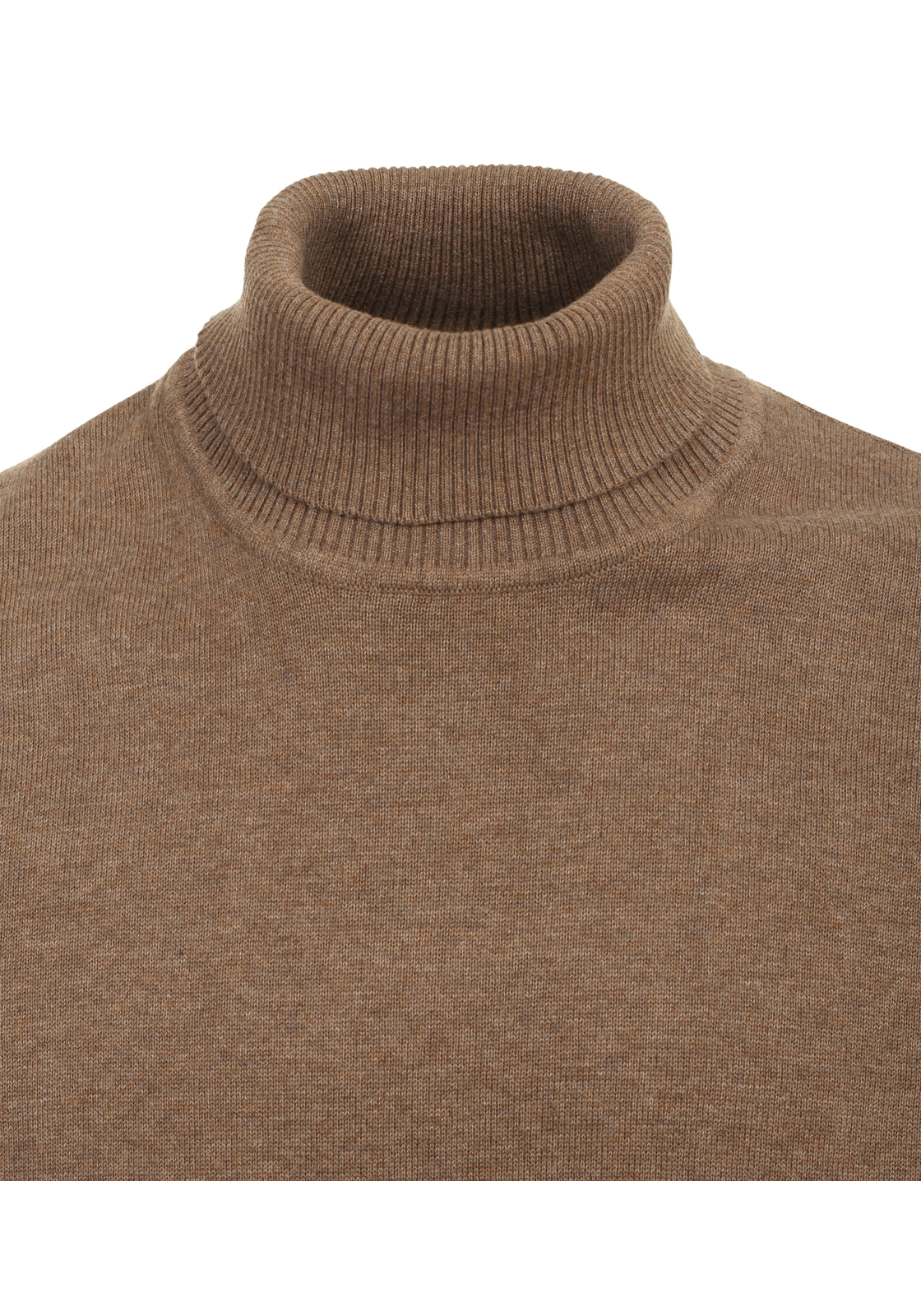 Redmond heren coltrui katoen, bruin (middeldik) - 501-302 Redmond heren coltrui katoen, bruin (middeldik) - 501-302