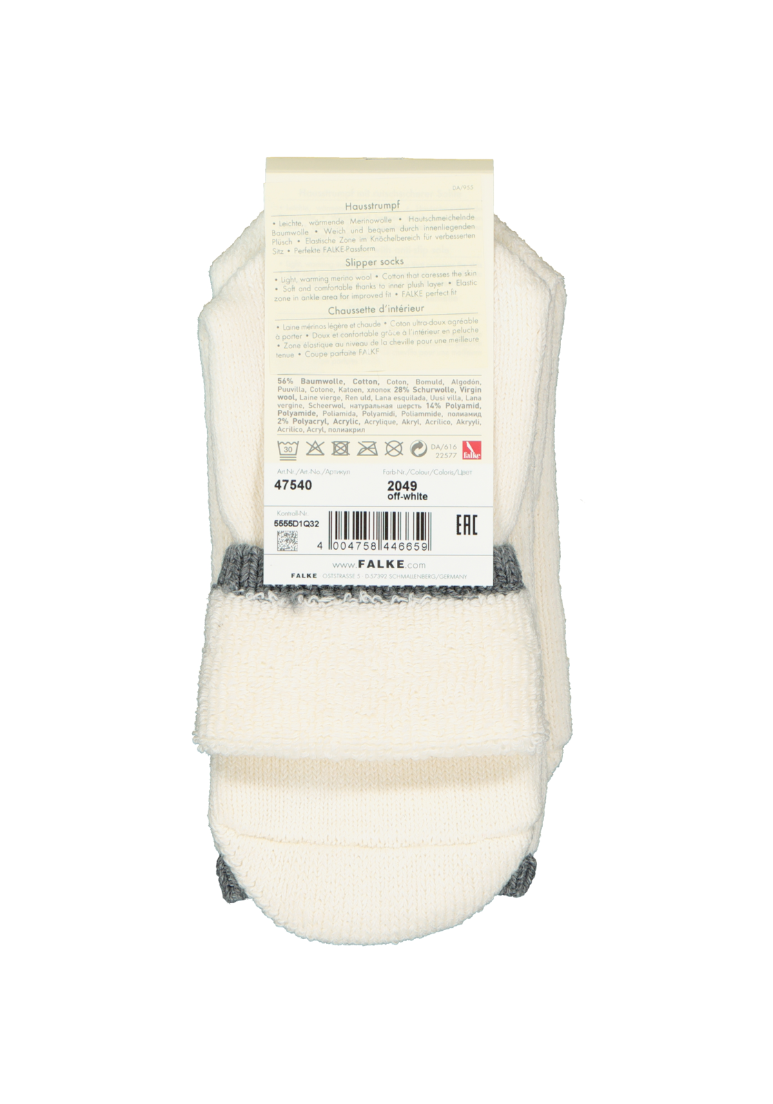 4-4004758446659_falke_sokken__HR FALKE Cuddle Pads dames huissokken, dik, ecru (off-white)