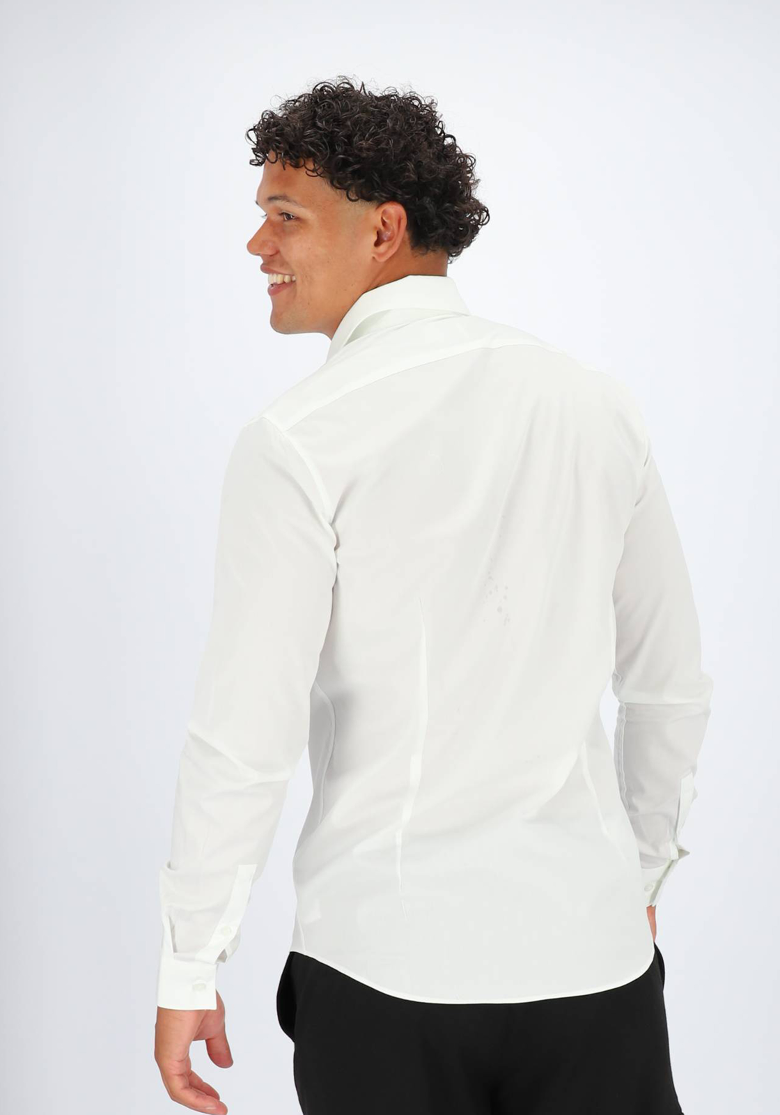 Calvin Klein  slim fit overhemd, popeline, wit Calvin Klein  slim fit overhemd, popeline, wit