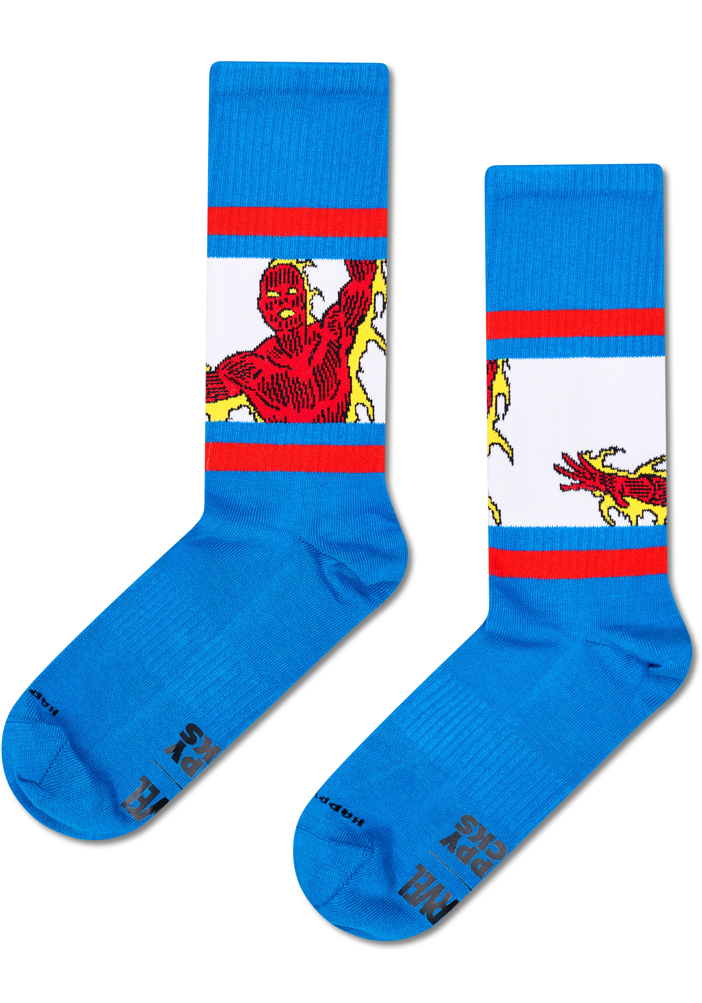 Happy Socks MARVEL Fantastic Four Socks Gift Set (4-pack), unisex sokken in cadeauverpakking, blauw