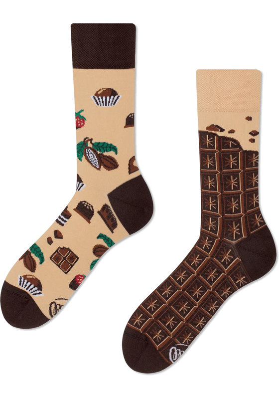 Many Mornings unisex sokken, Chocolate Time Many Mornings unisex sokken, Chocolate Time