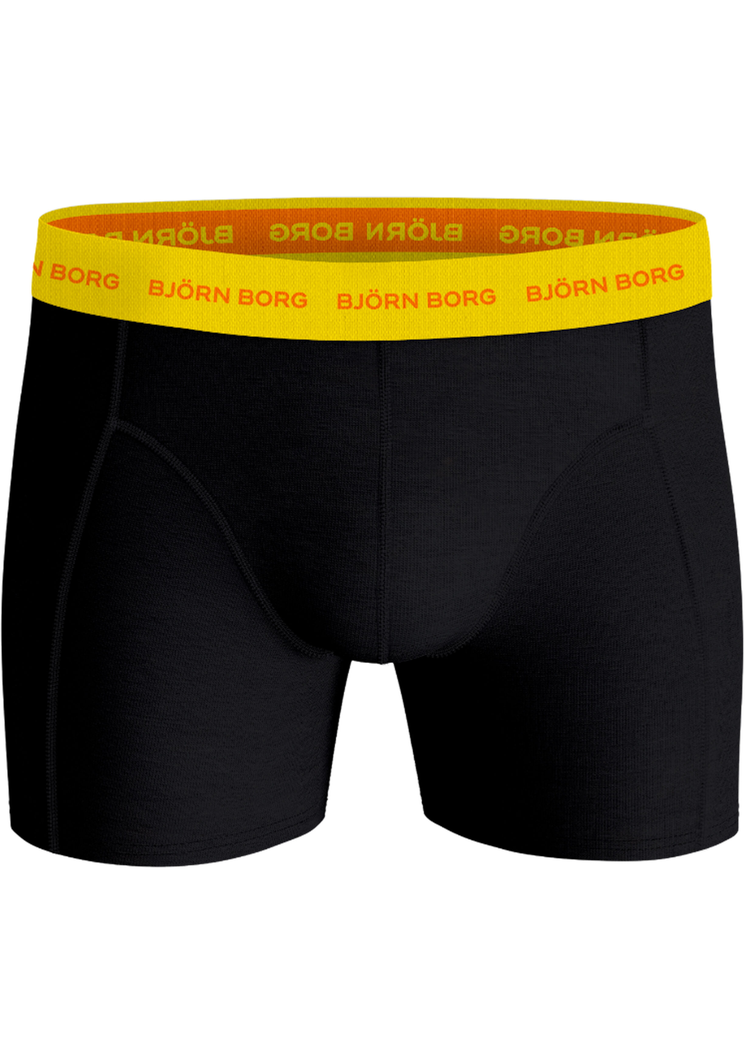 Bjorn Borg Cotton Stretch boxers, heren boxers normale lengte (6-pack), zwart, zwart, zwart, zwart, zwart, zwart