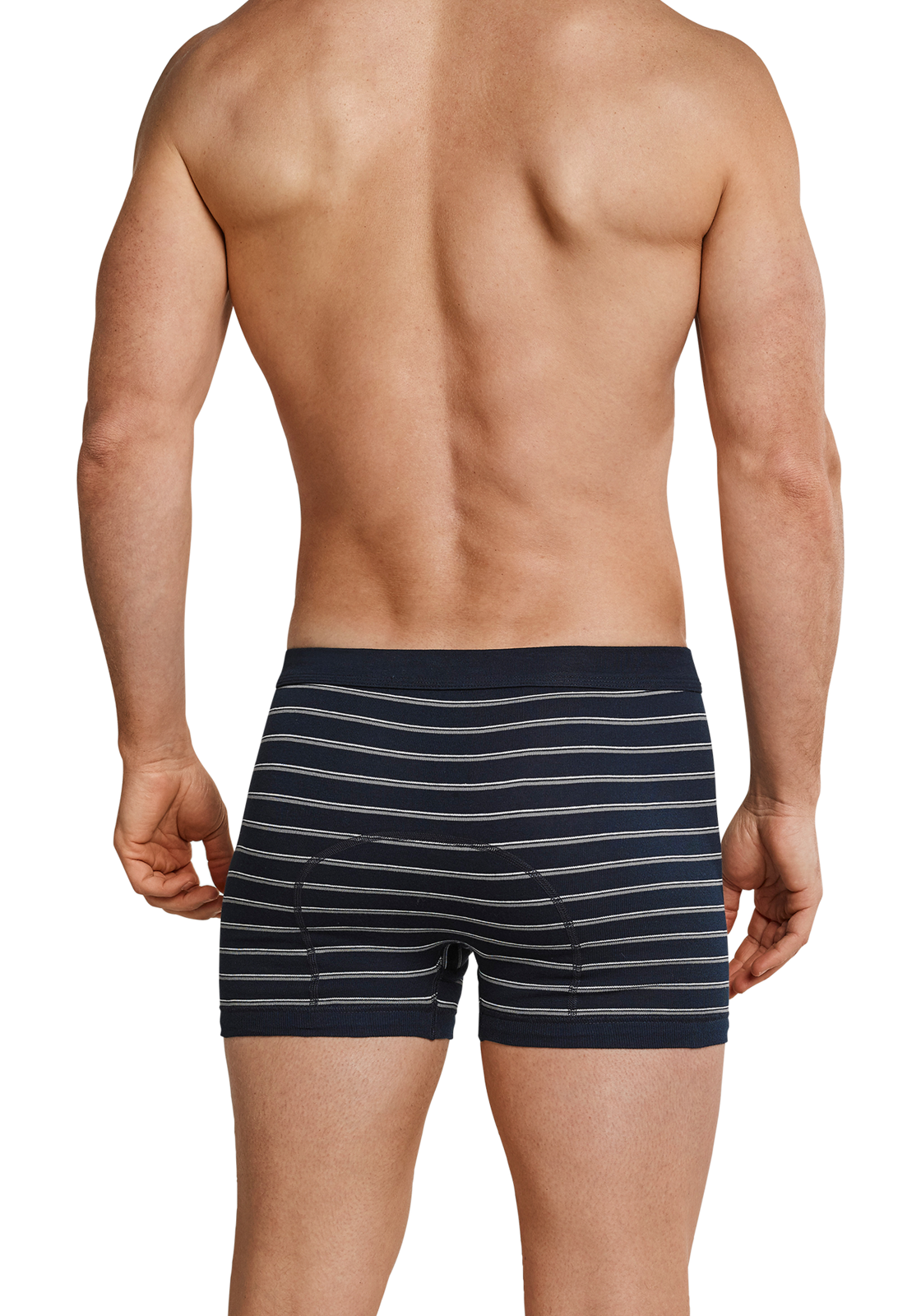 5-4007065657077-schiesser-short-2p_HR SCHIESSER Original Classics shorts (2-pack), Feinripp met gulp, blauw gestreept