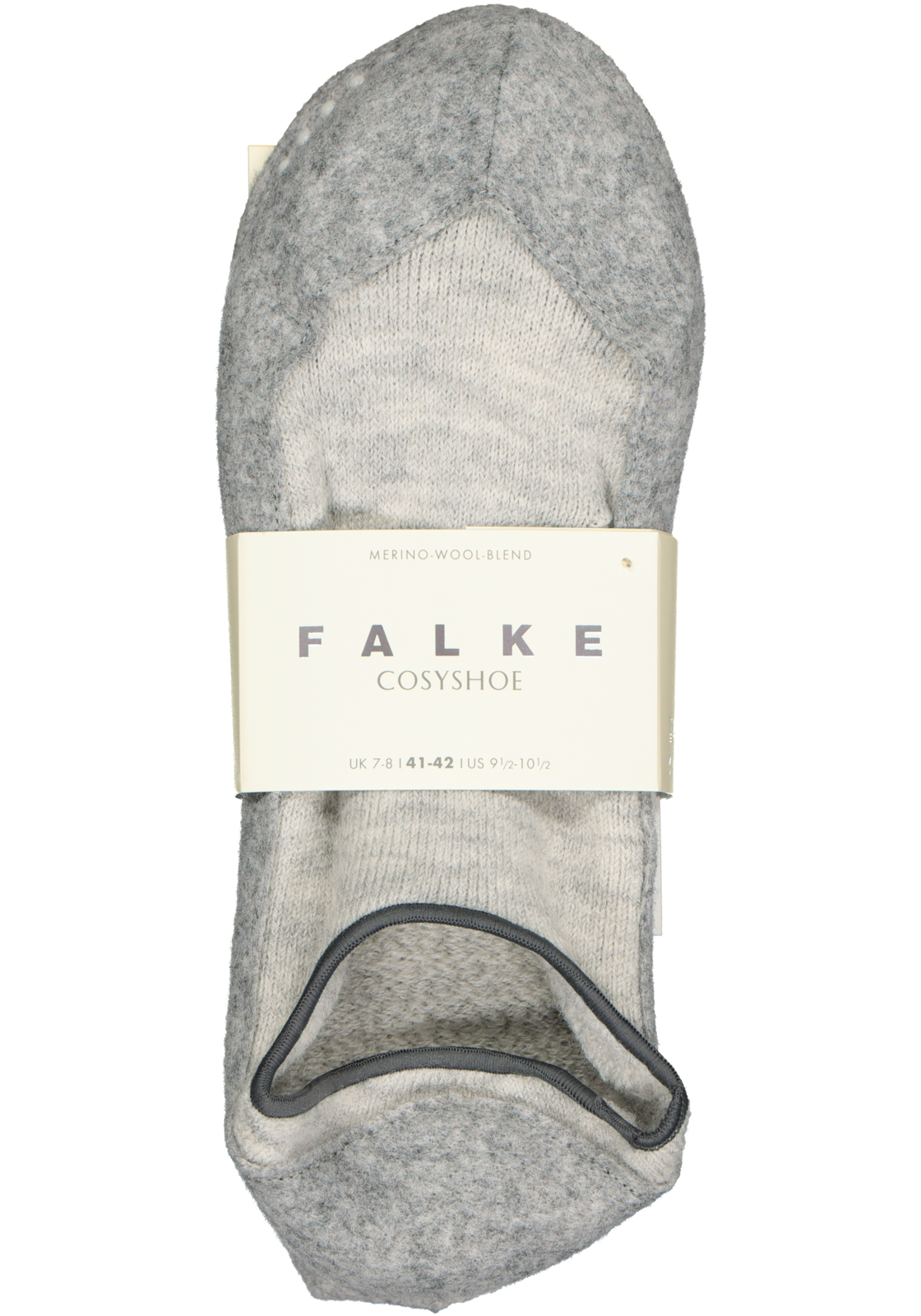 3-4031309377582_falke_huissok_HR FALKE Cosyshoe dames huissokken, kort model, lichtgrijs (light grey)