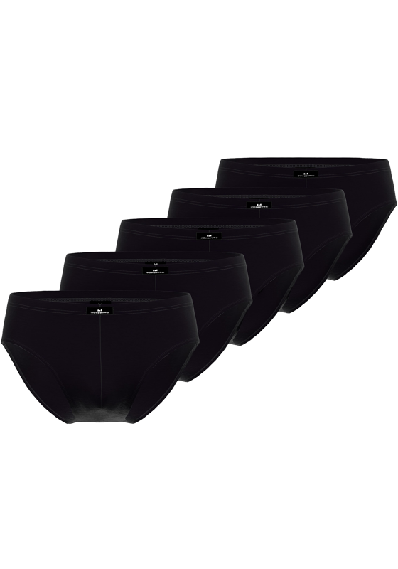 Gotzburg heren slips (5-pack), zwart Gotzburg heren slips (5-pack), zwart