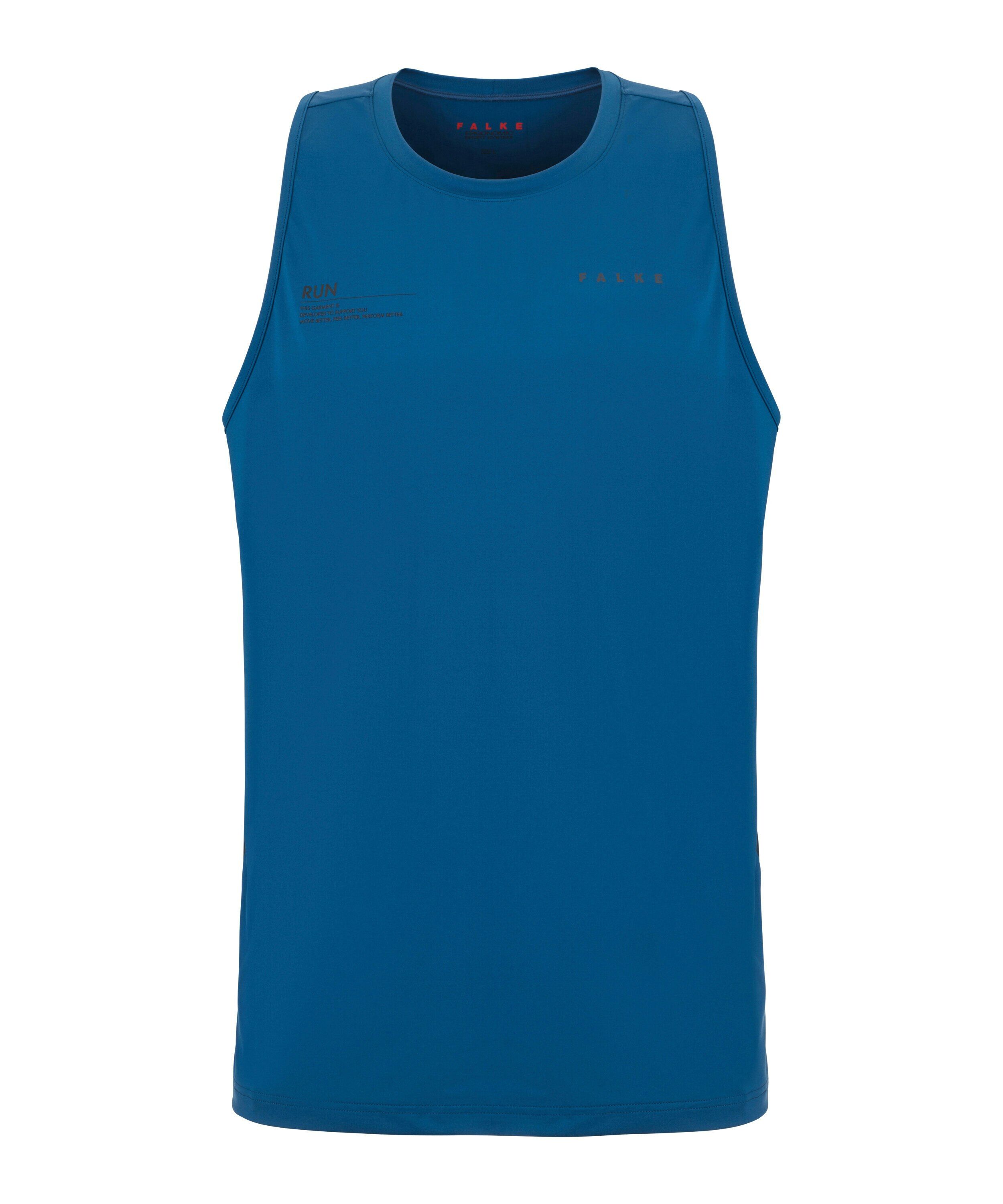 FALKE heren running top, blauw (blue pond)