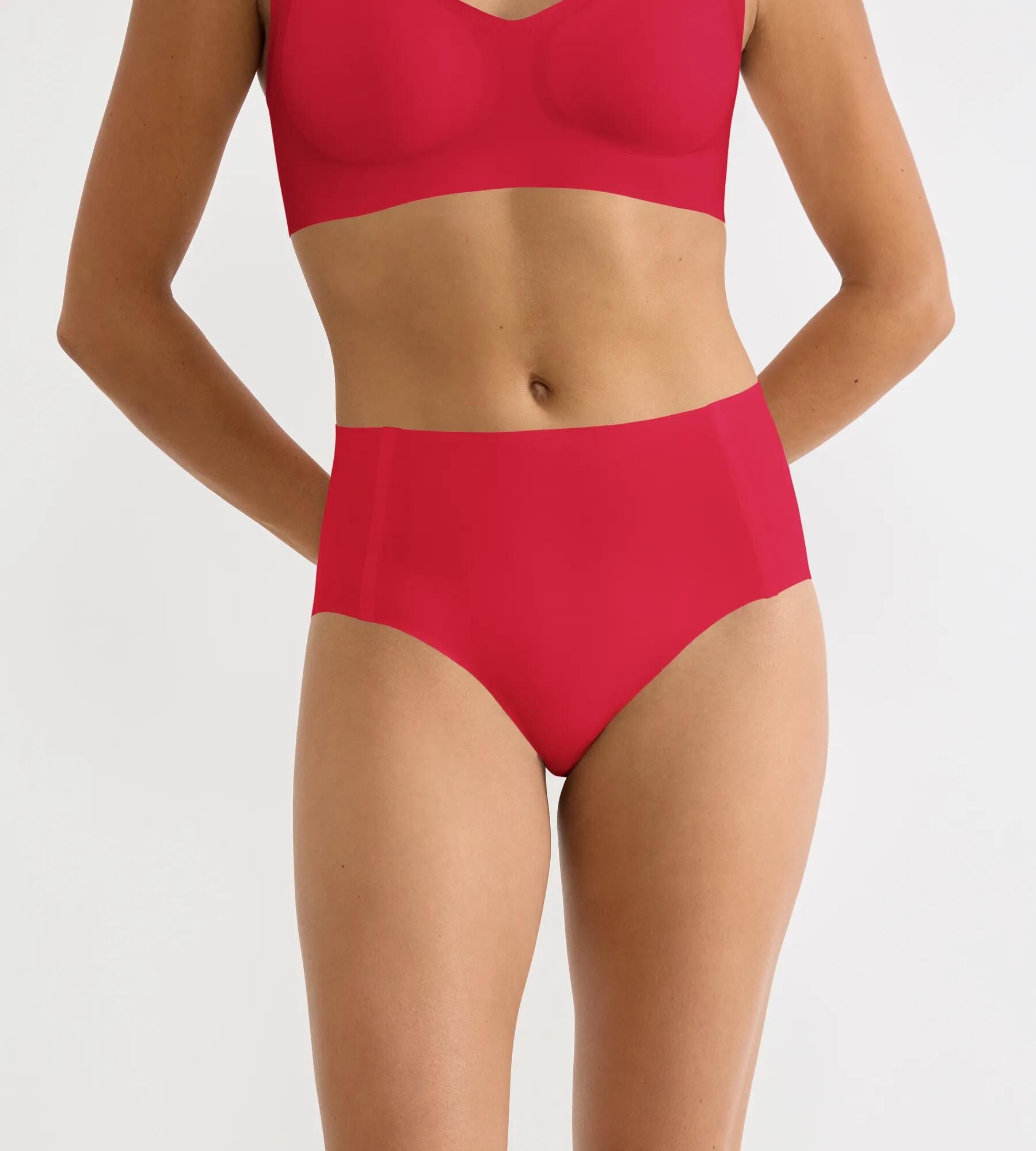 Sloggi Women ZERO Feel 2.0 High waist (1-pack), dames slip, rood