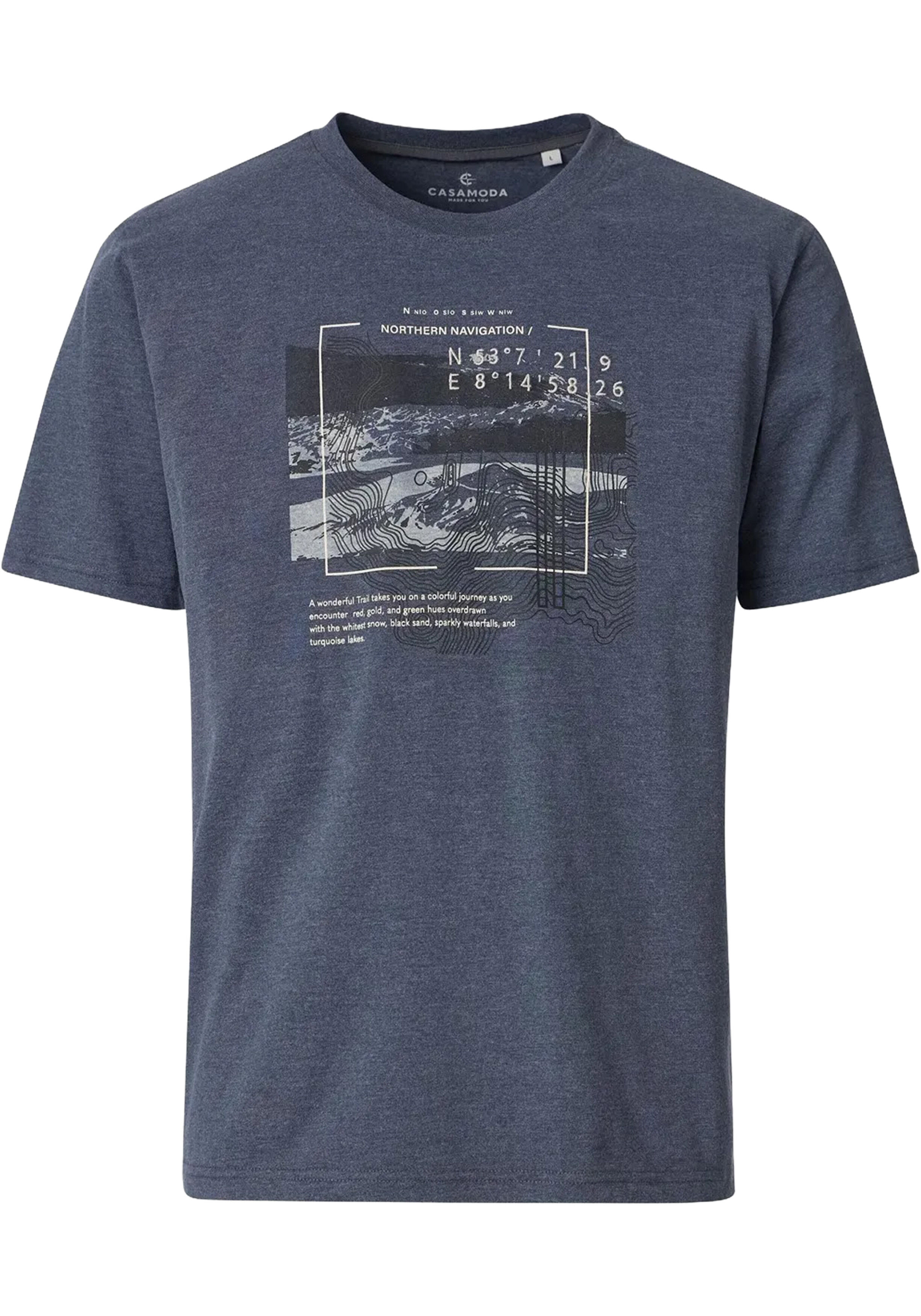 CASA MODA comfort fit heren T-shirt, grijs