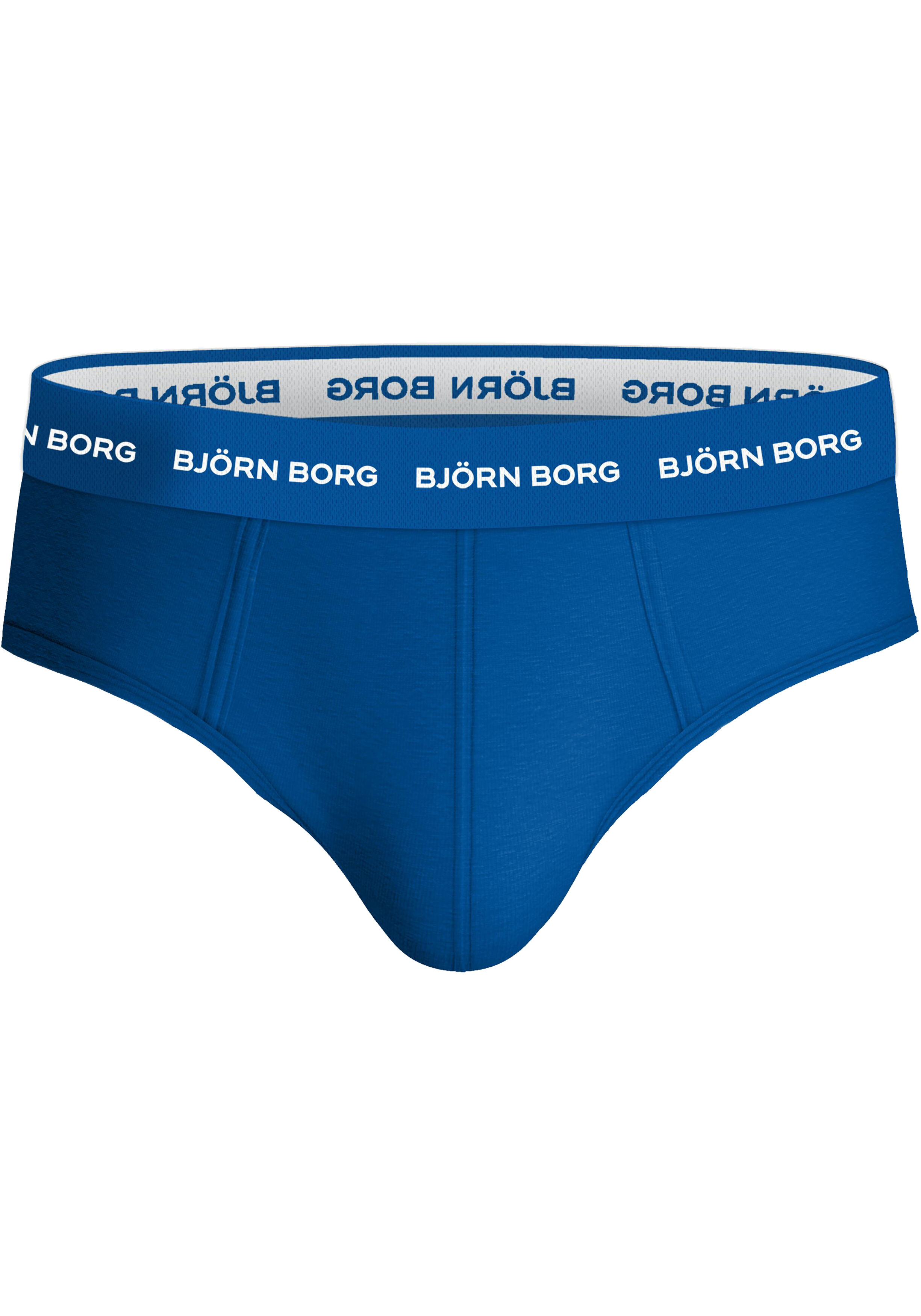 Bjorn Borg Cotton Stretch brief, heren slips (3-pack), blauw, print, zwart