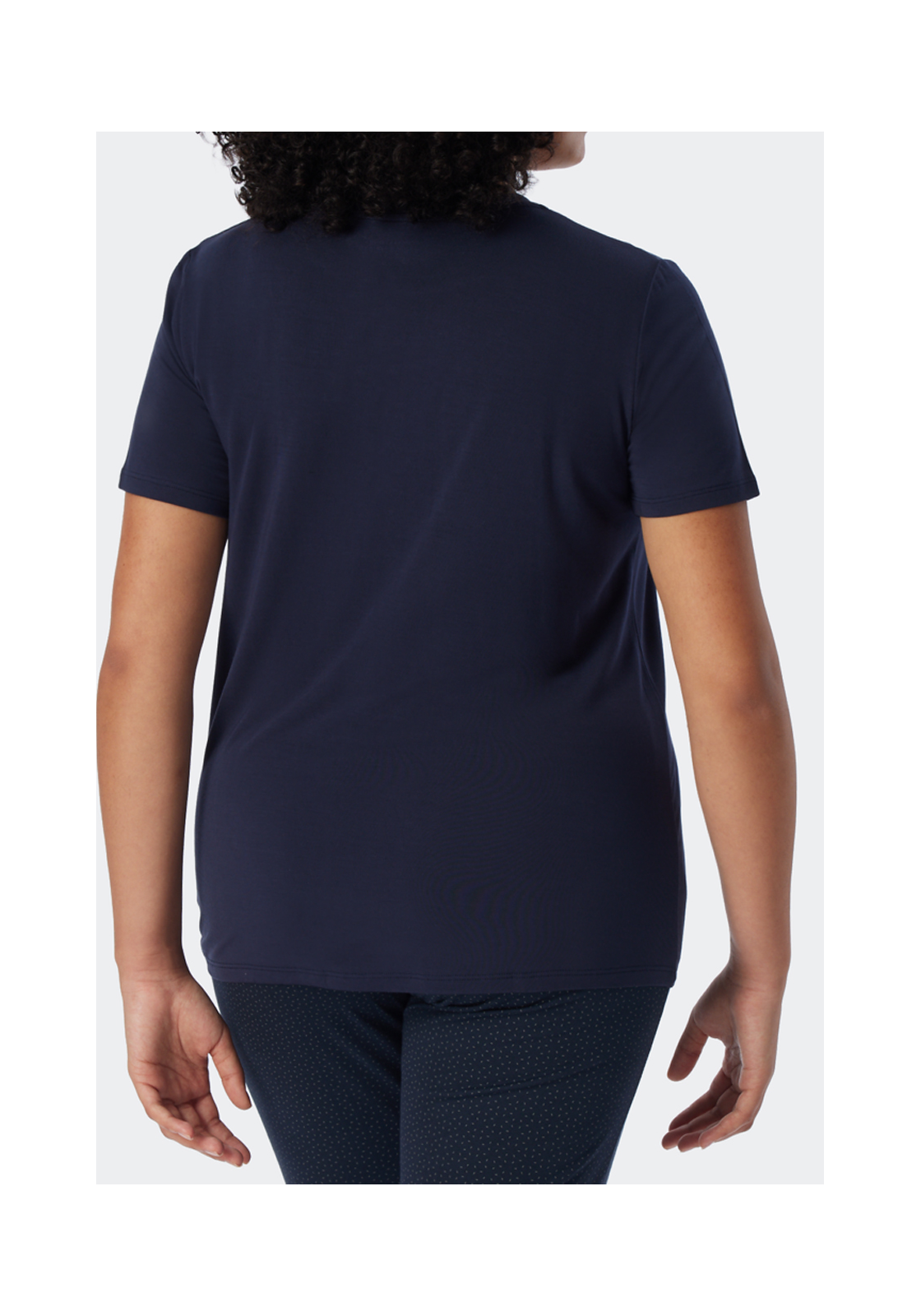 3-4007065977441-schiesser-shirt_HR SCHIESSER Mix+Relax T-shirt, dames shirt korte mouwen modal blauw