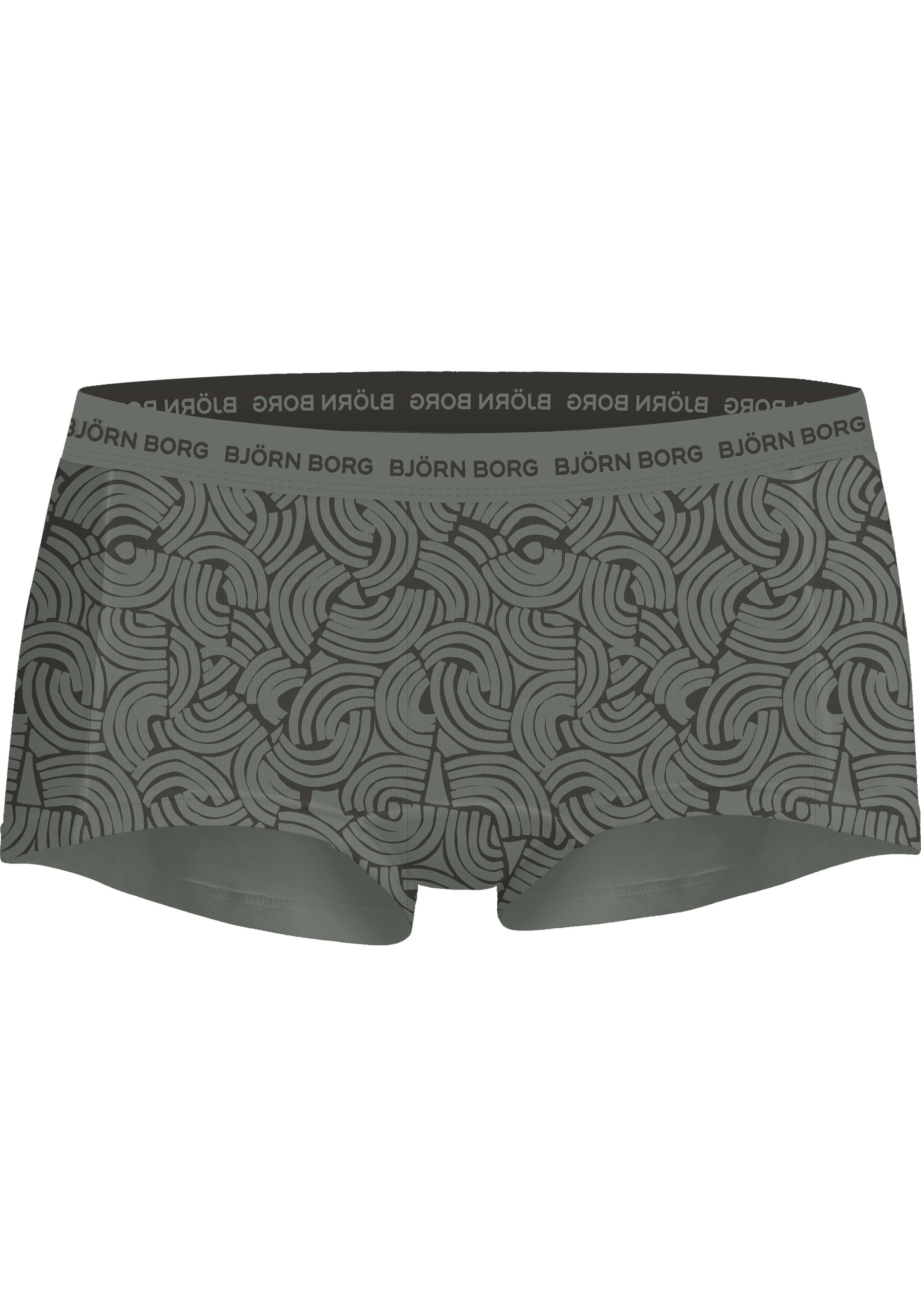 Bjorn Borg dames Core minishorts, boxers korte pijpen (5-pack), rood, grijs, print, groen, zwart
