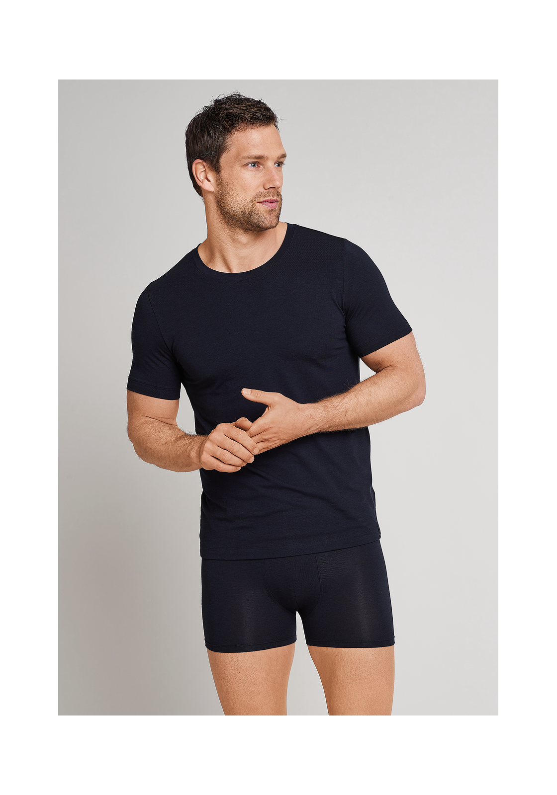 image_8_164233-001_3_1280x1280 SCHIESSER Long Life Soft T-shirt (1-pack), heren shirt korte mouwen blauwzwart