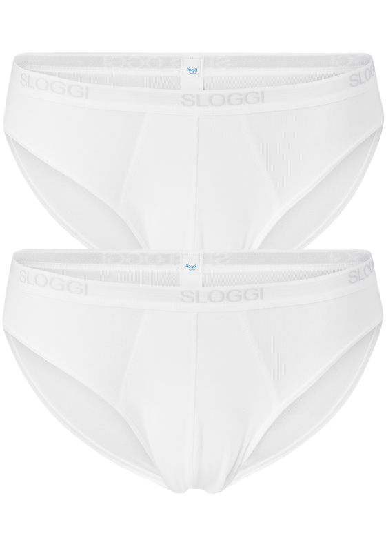 Sloggi Men Basic Mini, heren slips (2-pack), wit Sloggi Men Basic Mini, heren slips (2-pack), wit