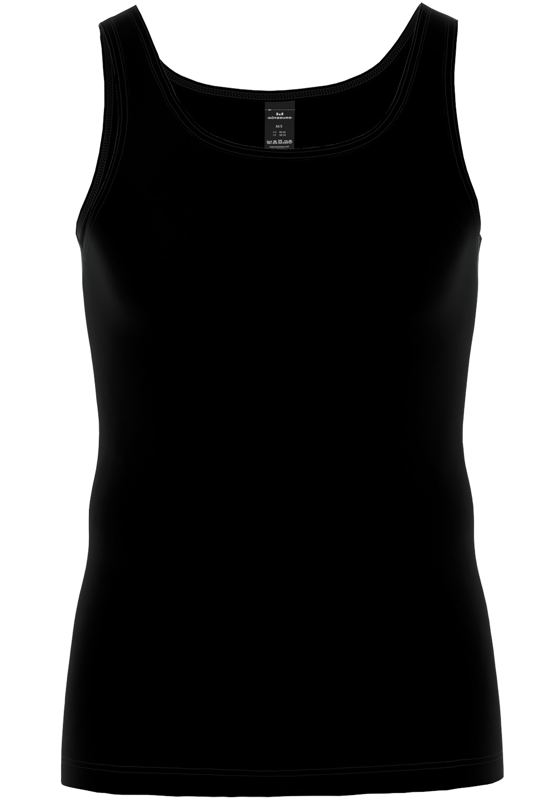 Gotzburg heren singlet slim fit 95/5 (1-pack), heren onderhemd stretch katoen, zwart Gotzburg heren singlet slim fit 95/5 (1-pack), heren onderhemd stretch katoen, zwart