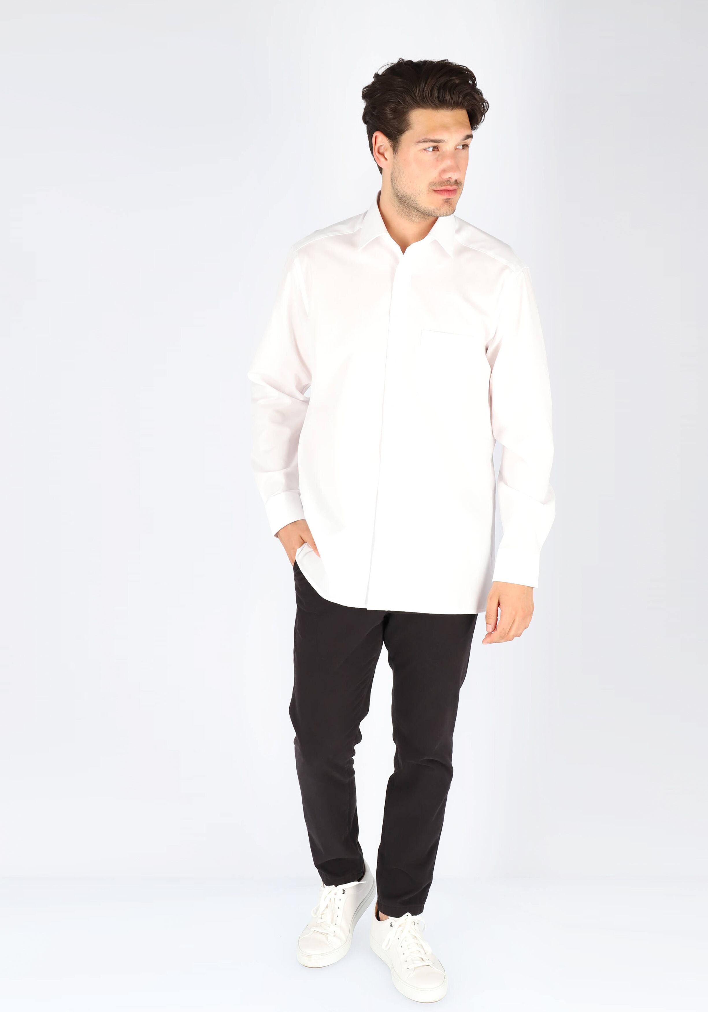 MARVELIS modern fit overhemd, wit 