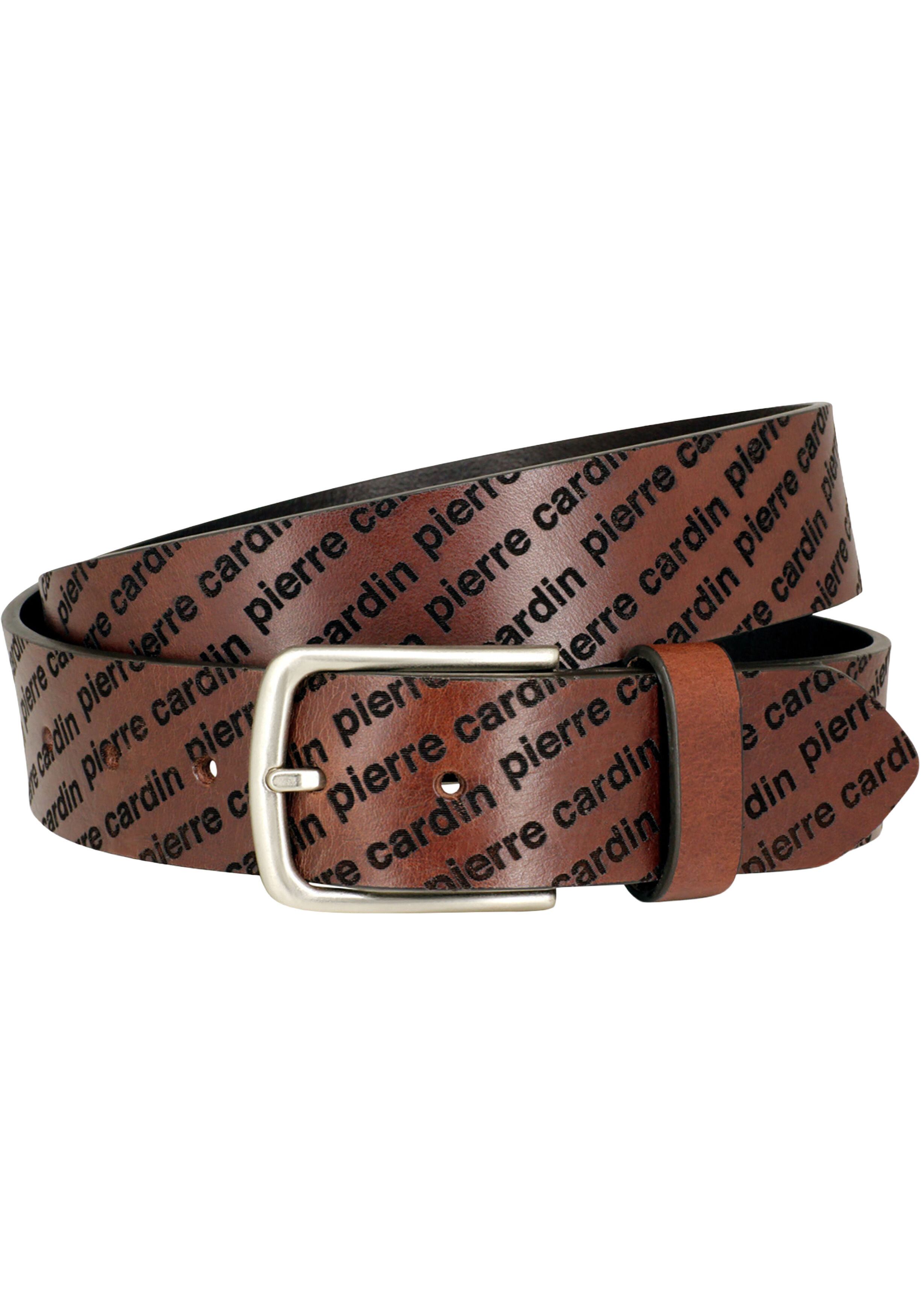 PIERRE CARDIN leren heren riem, bruin