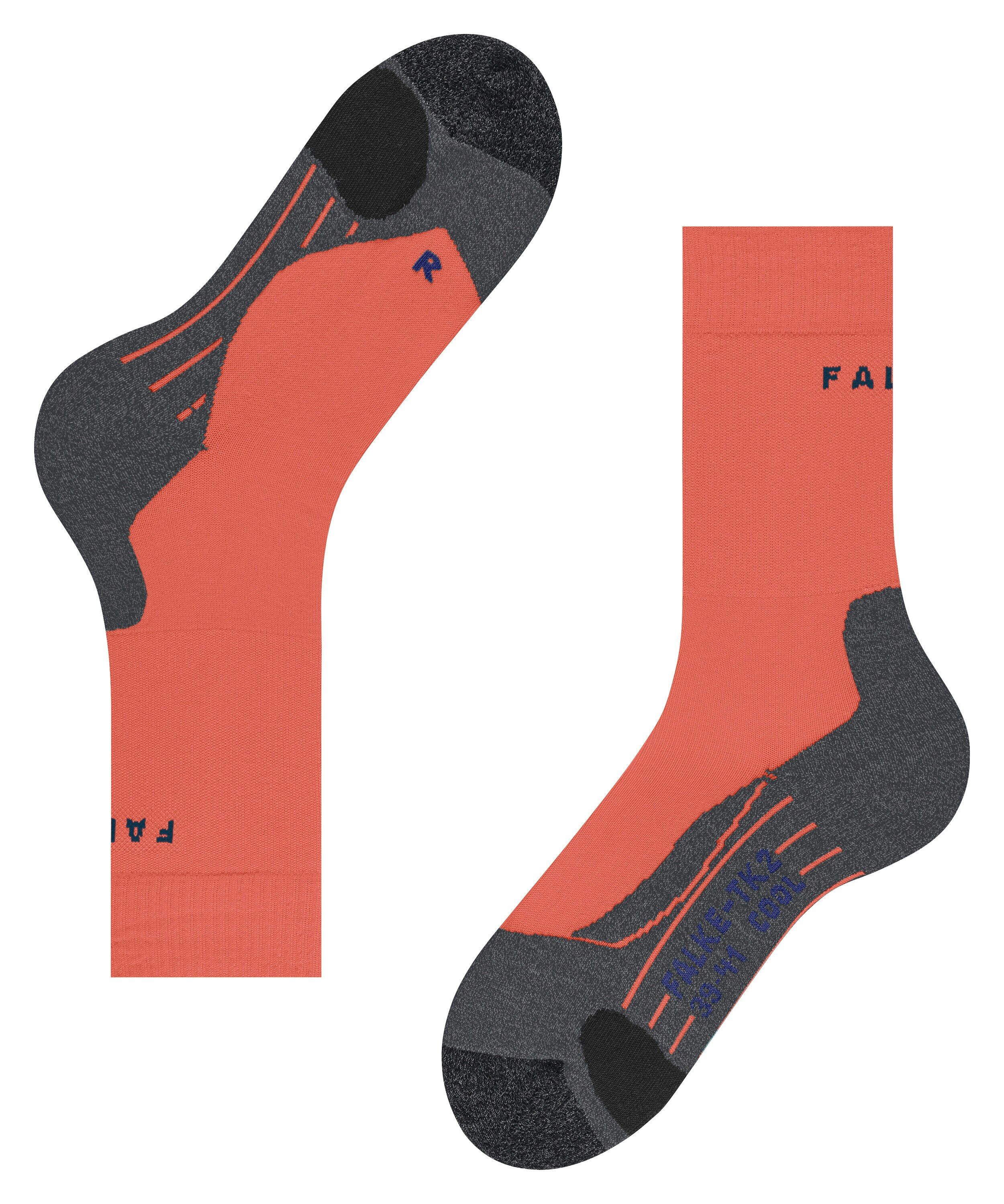 FALKE TK2 Explore Cool dames trekking sokken, koraal roze (coral)