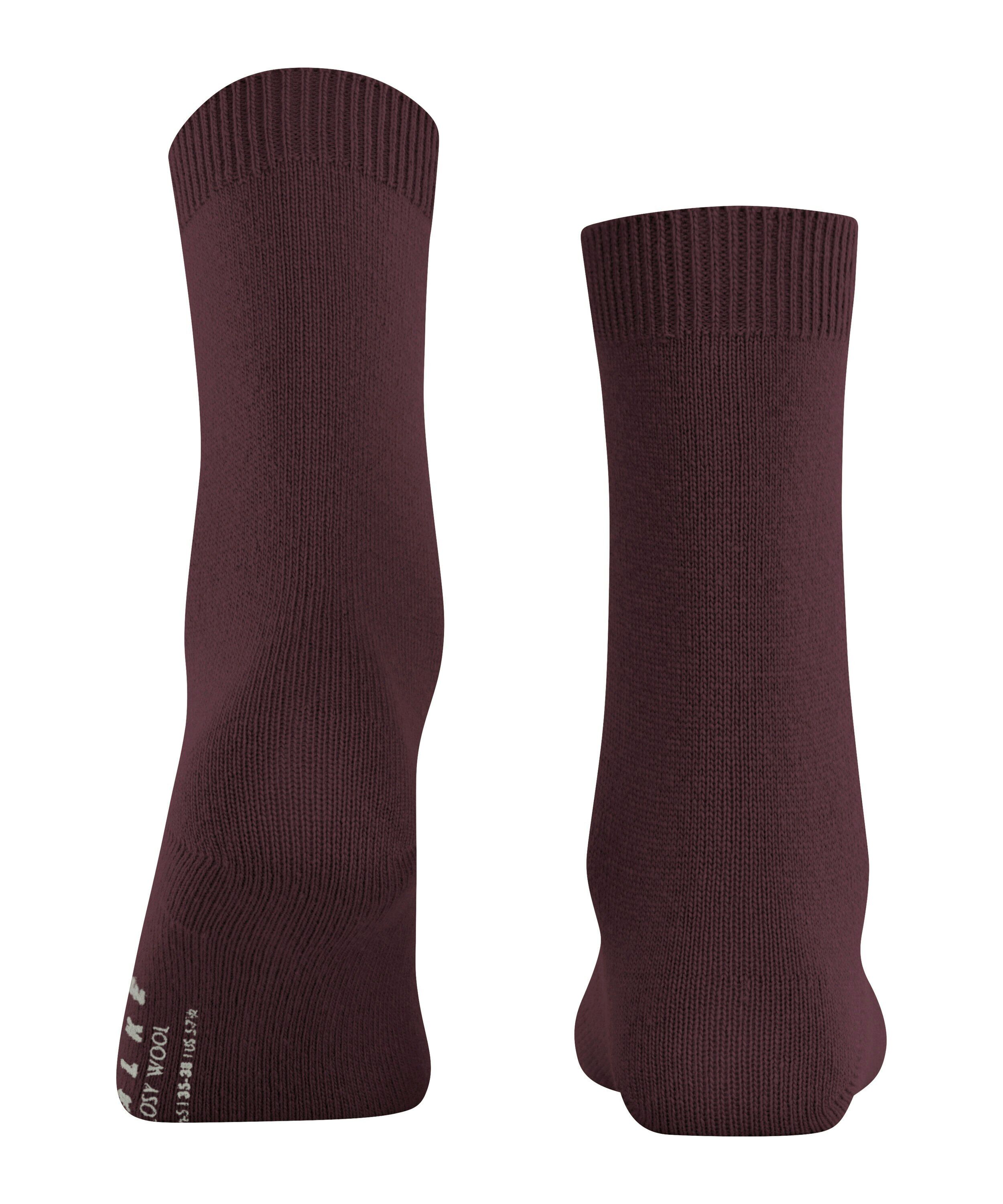 FALKE Cosy Wool damessokken, donkerrood (barolo)