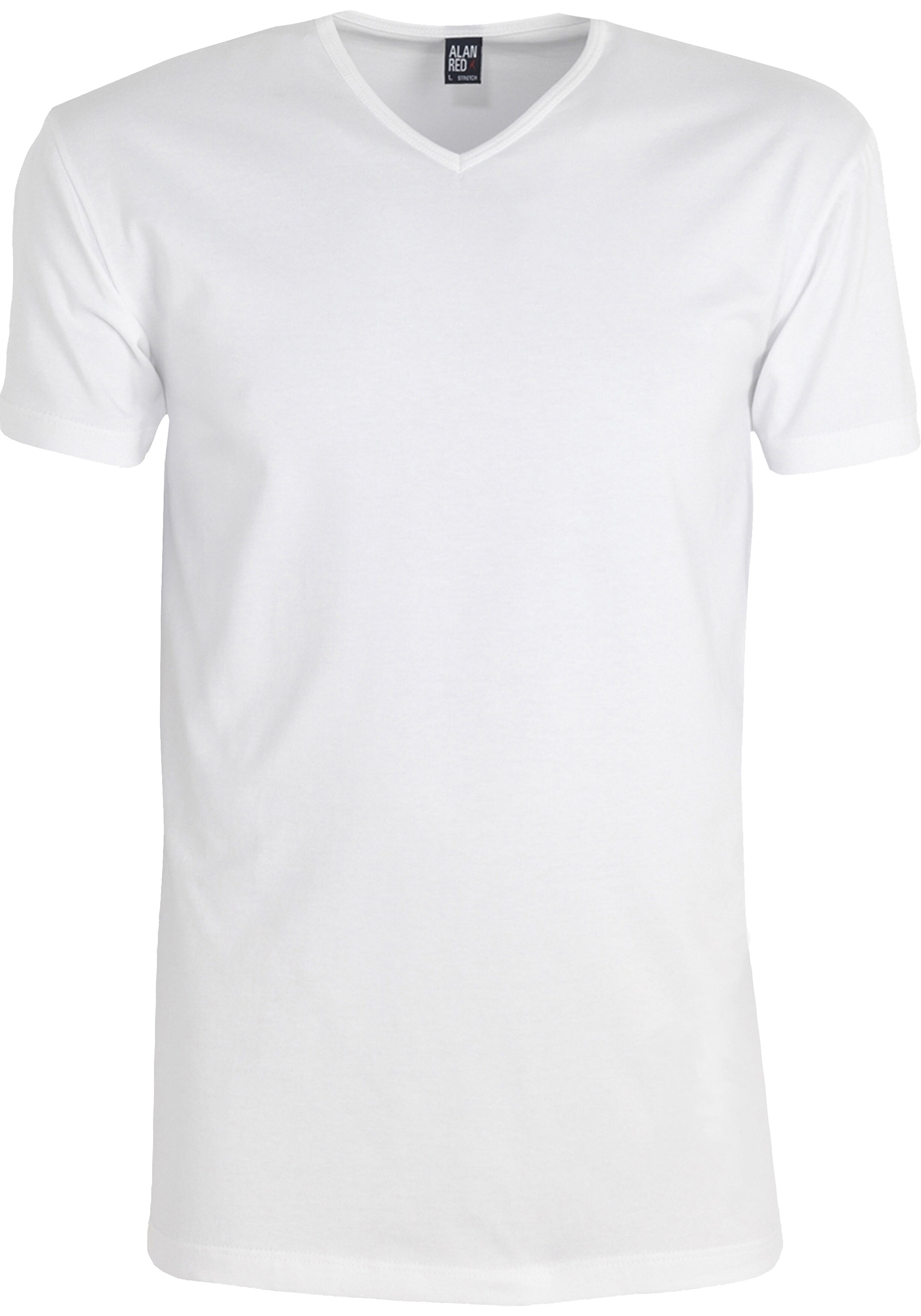 ALAN RED T-shirts Oklahoma extra lang (2-pack), V-hals stretch, wit