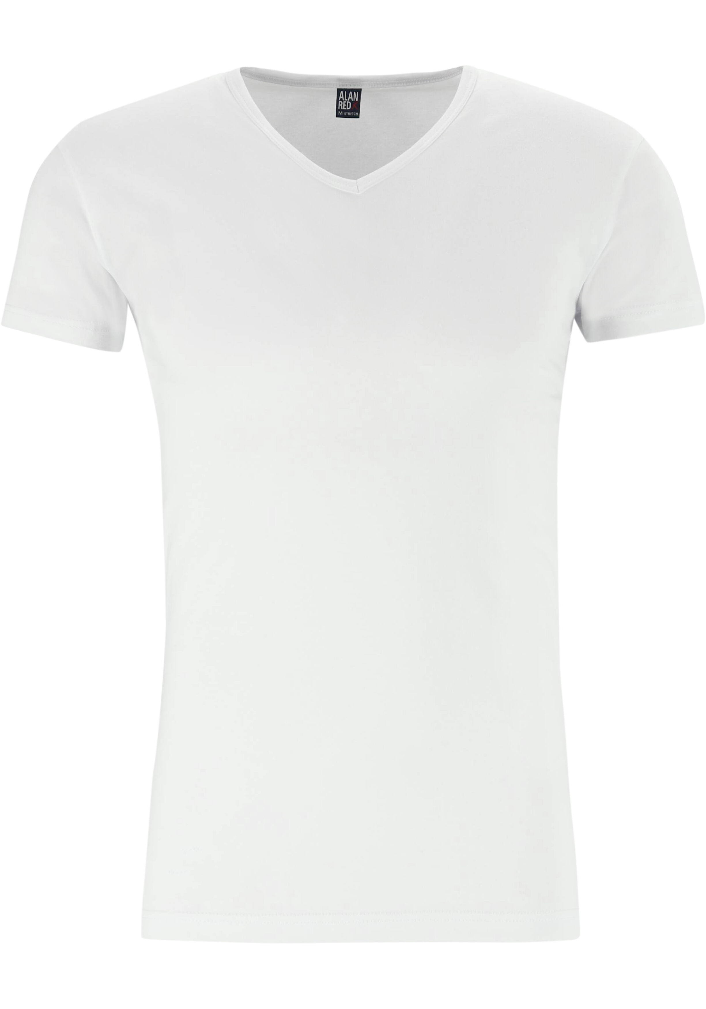 ALAN RED T-shirts Oklahoma (2-pack), V-hals stretch, wit