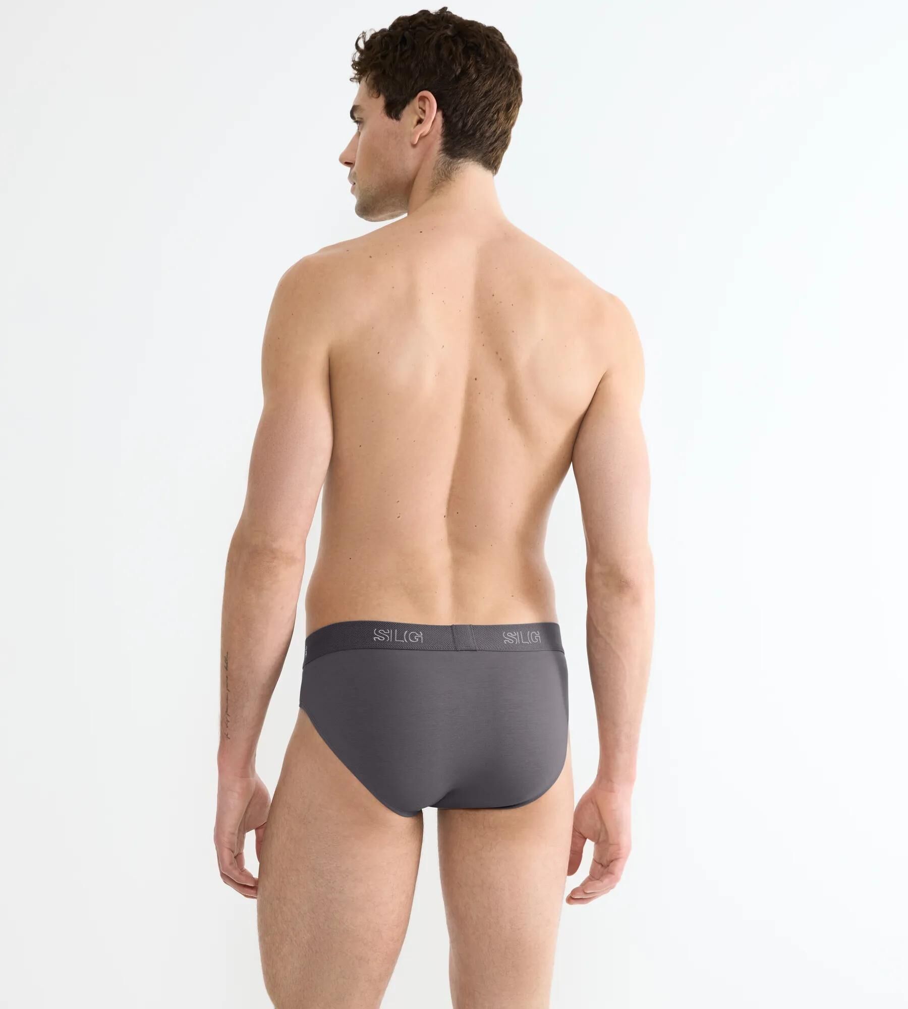 Sloggi Men SLG Base Brief, heren slip (2-pack), middengrijs