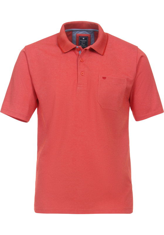 Redmond regular fit heren polo, jersey, rood Redmond regular fit heren polo, jersey, rood