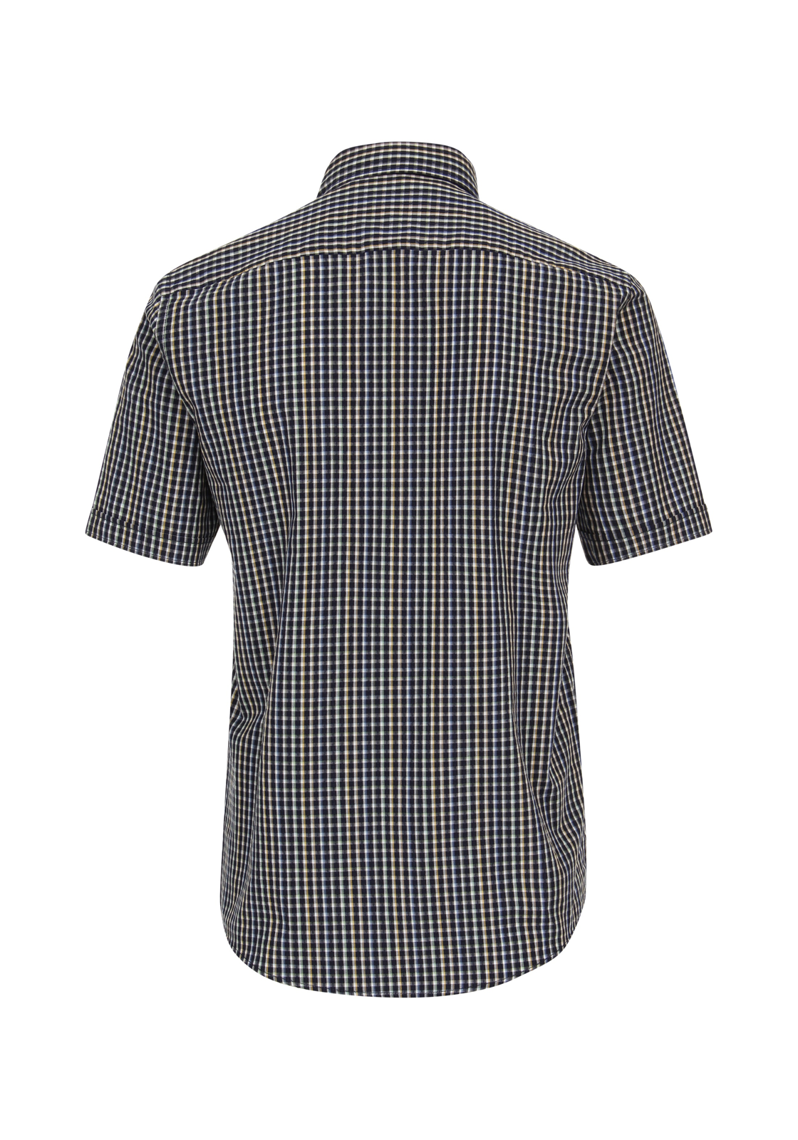 CASA MODA Sport casual fit overhemd, korte mouw, seersucker, blauw geruit - 944268900-100 CASA MODA Sport casual fit overhemd, korte mouw, seersucker, blauw geruit - 944268900-100
