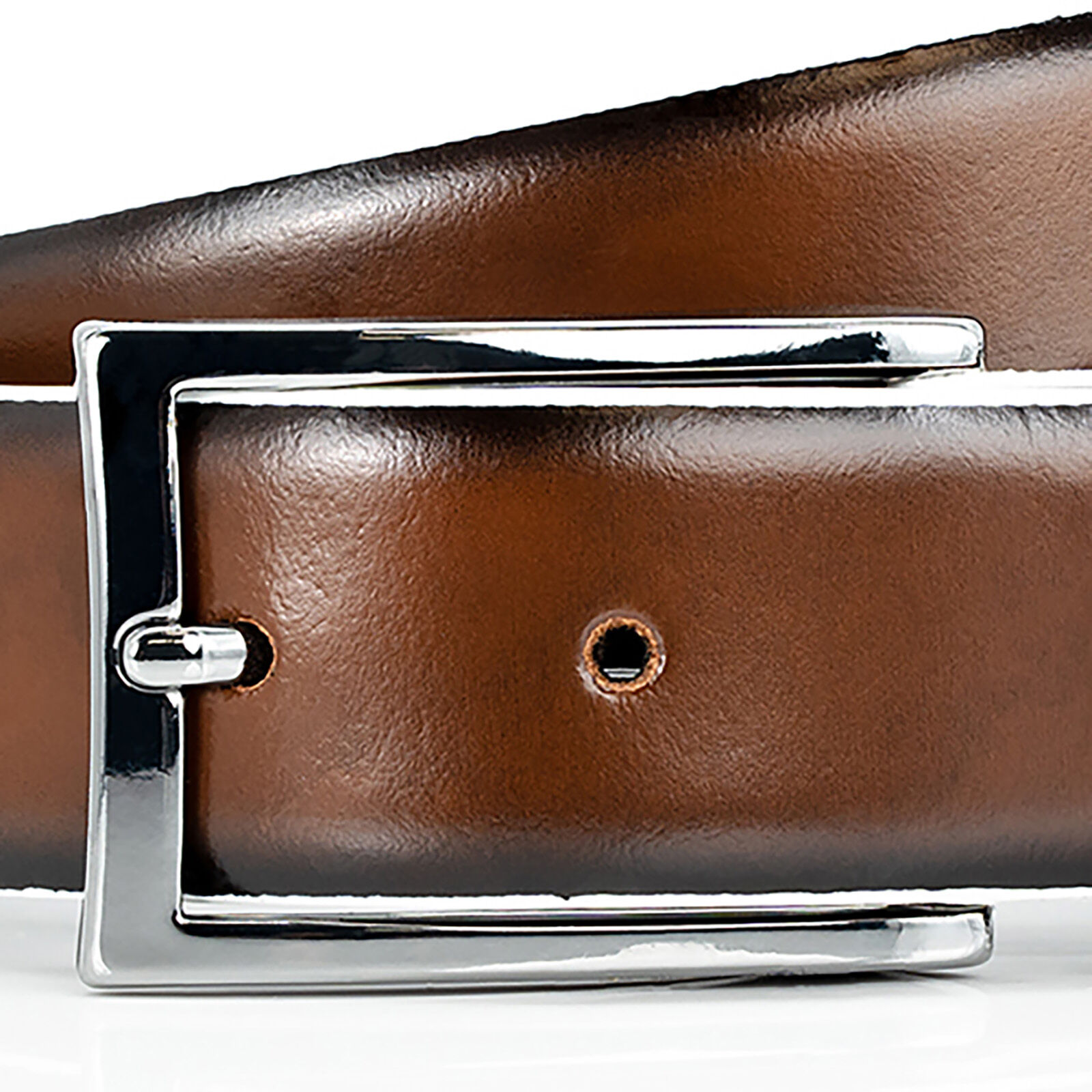 LINDENMANN leren heren riem, bruin