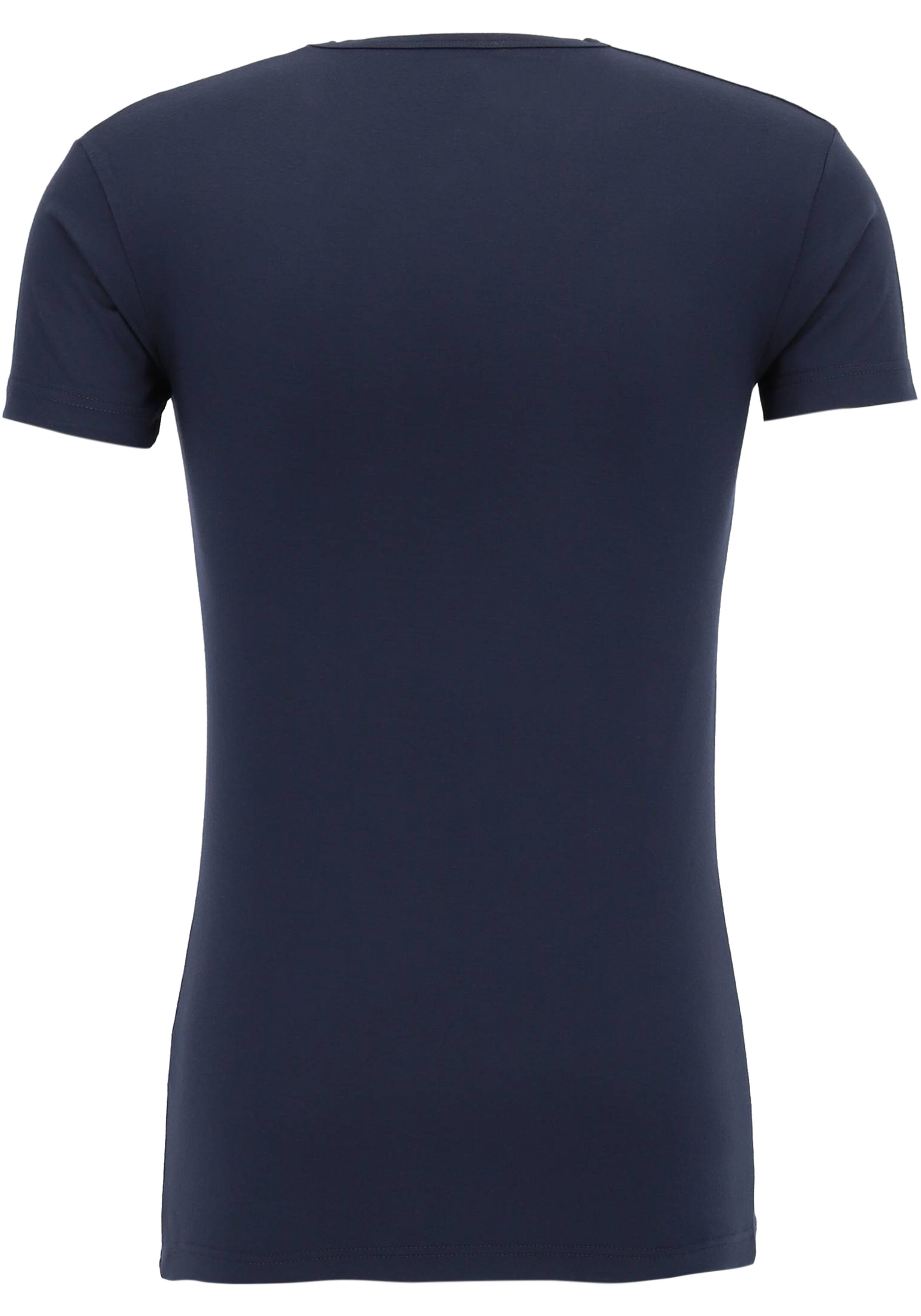 ALAN RED T-shirt Bilbao bamboo (1-pack), O-hals stretch, blauw