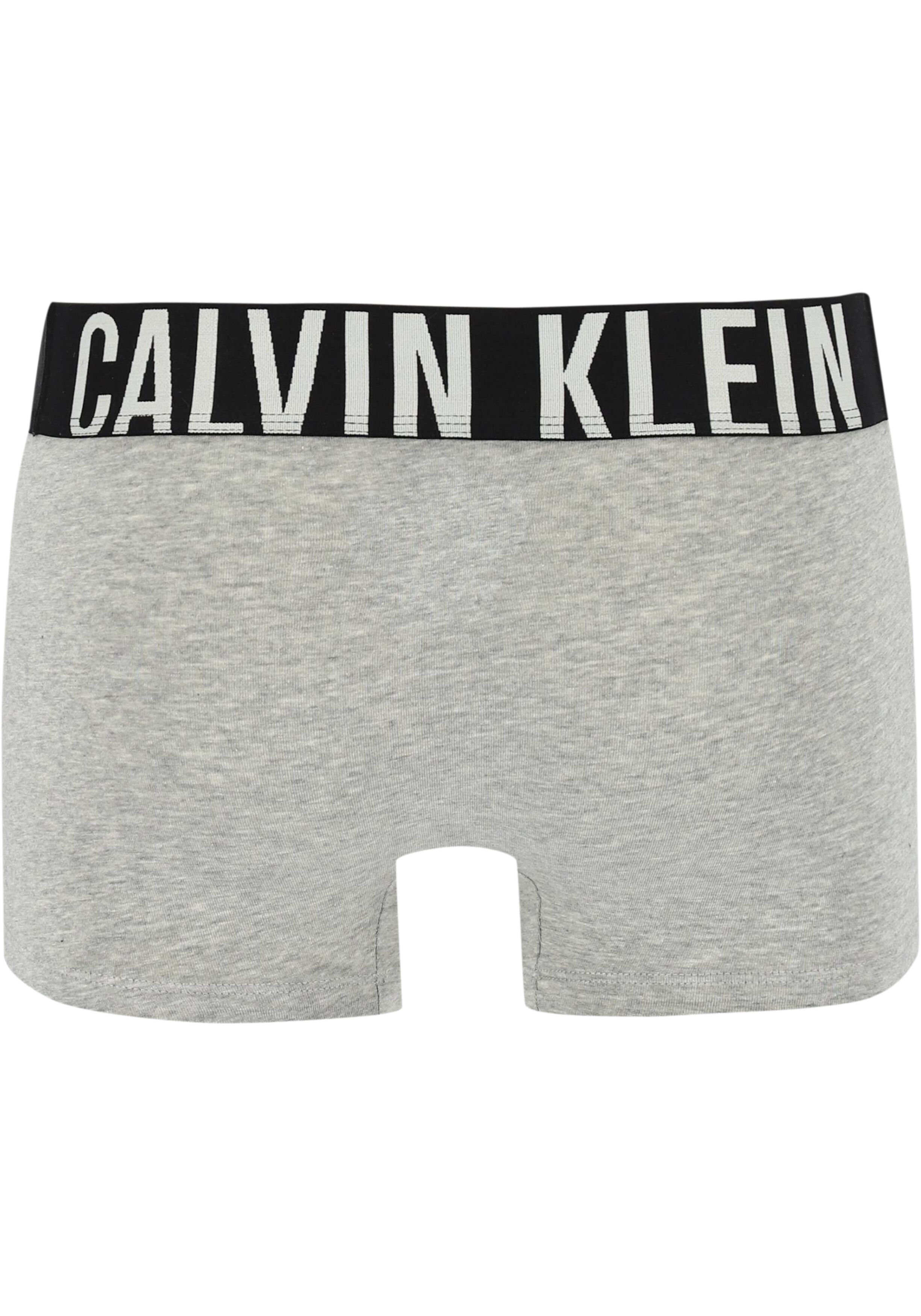Calvin Klein Intense Power Cotton Trunks (3-pack), heren boxers normale lengte, zwart, wit, grijs