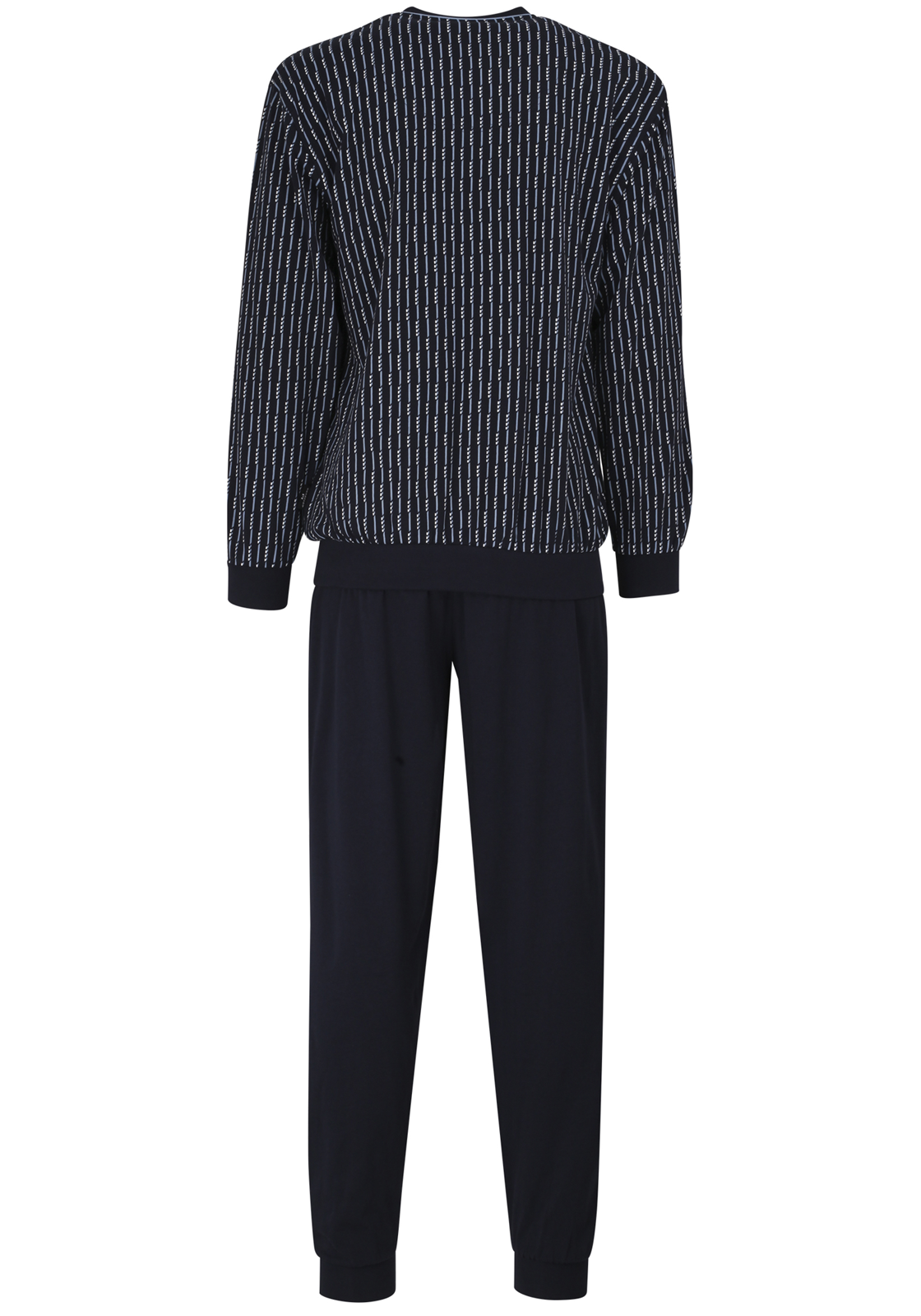 7-4060084134059-gotzburg-pyjama_HR Gotzburg heren pyjama, blauw met lichtblauw en wit dessin