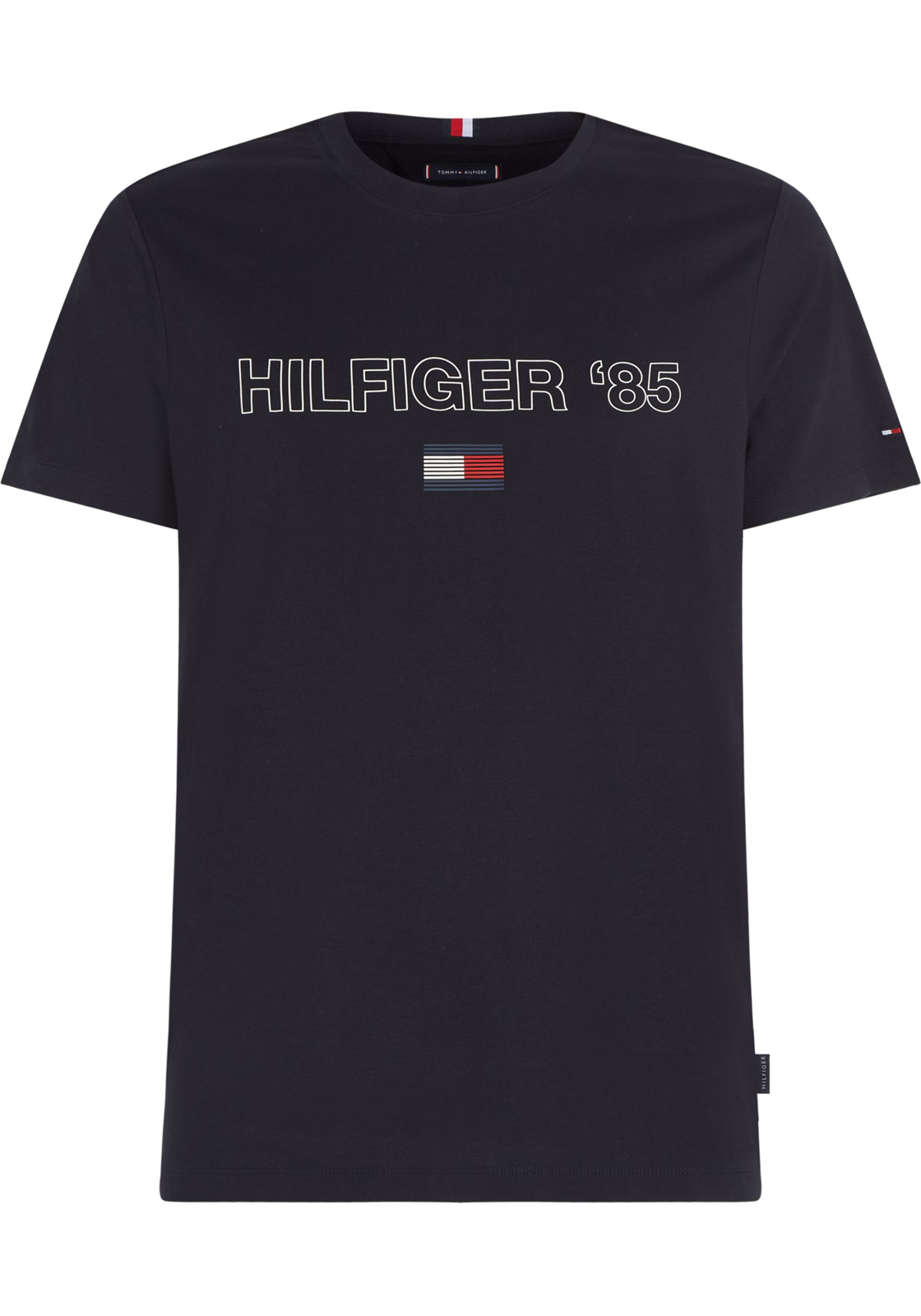 image_2_MW0MW34427DW5_F_C4101wid2000amphei2000ampop_usm1710 Tommy Hilfiger Hilfiger 85 Tee, heren T-shirt korte mouw O-hals, donkerblauw
