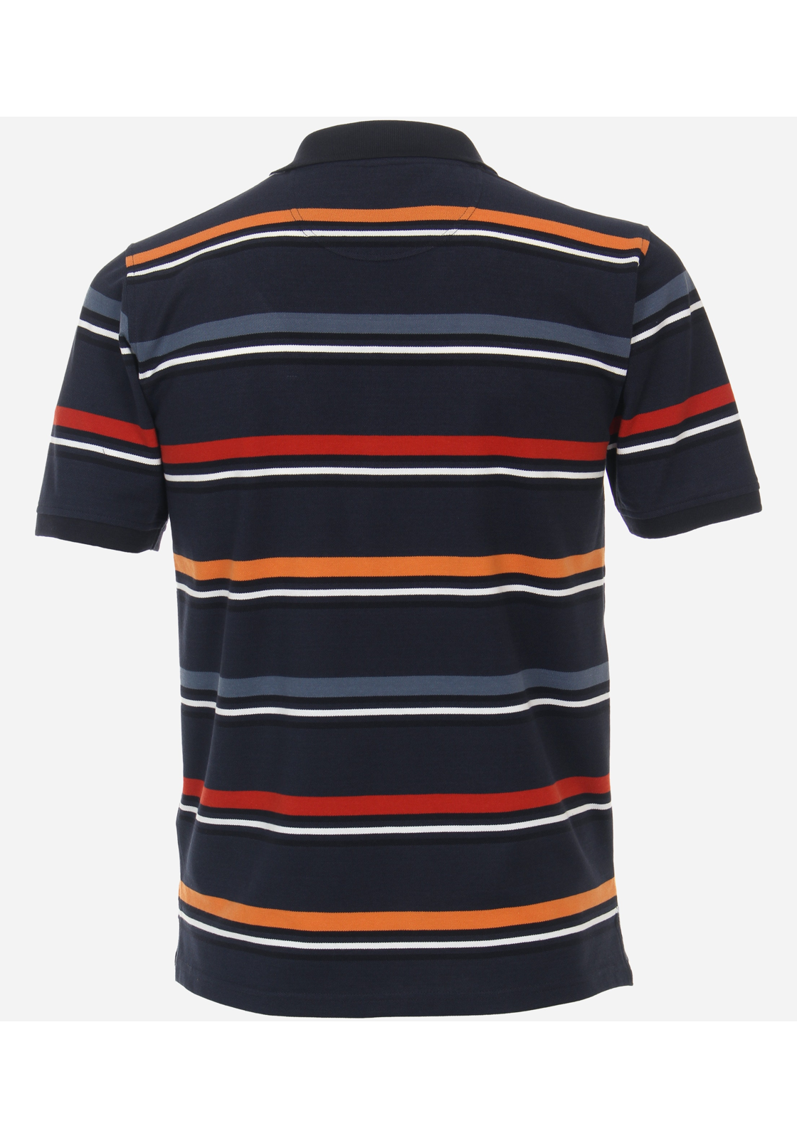 image_3_b3f98f4c19391ed25a89db50733de832jpgautoformatbgF3F3F3blend-alpha100blend-colorF3F3F3blend-modedarkenfitclampp CASA MODA comfort fit heren polo, blauw met oranje gestreept