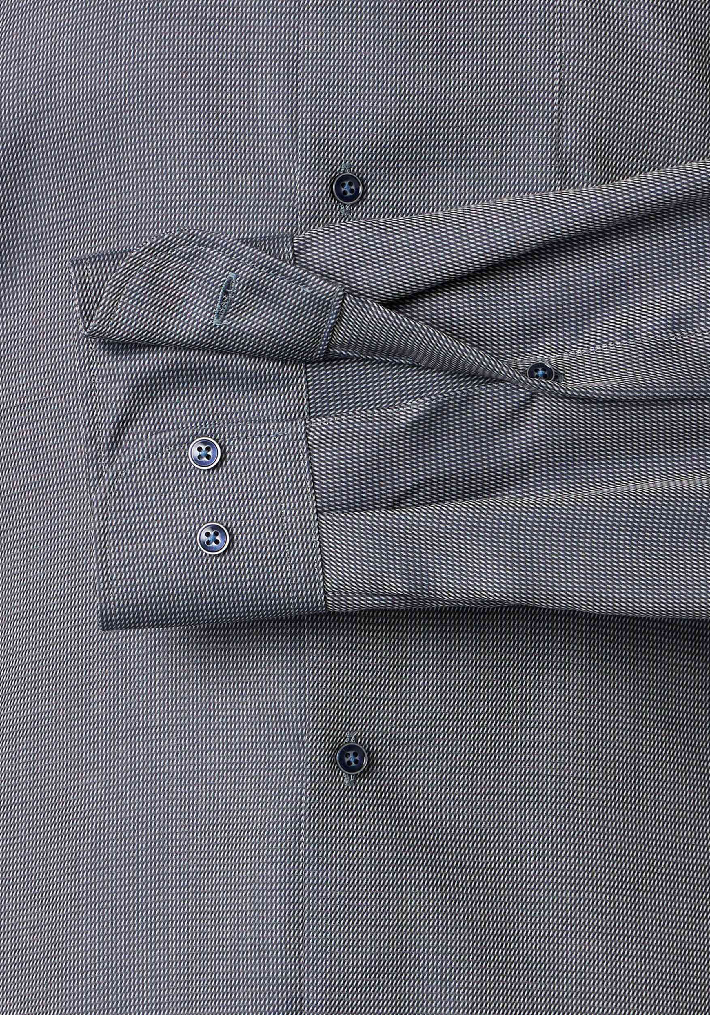 VENTI CASA MODA comfort fit overhemd, structuur, groen