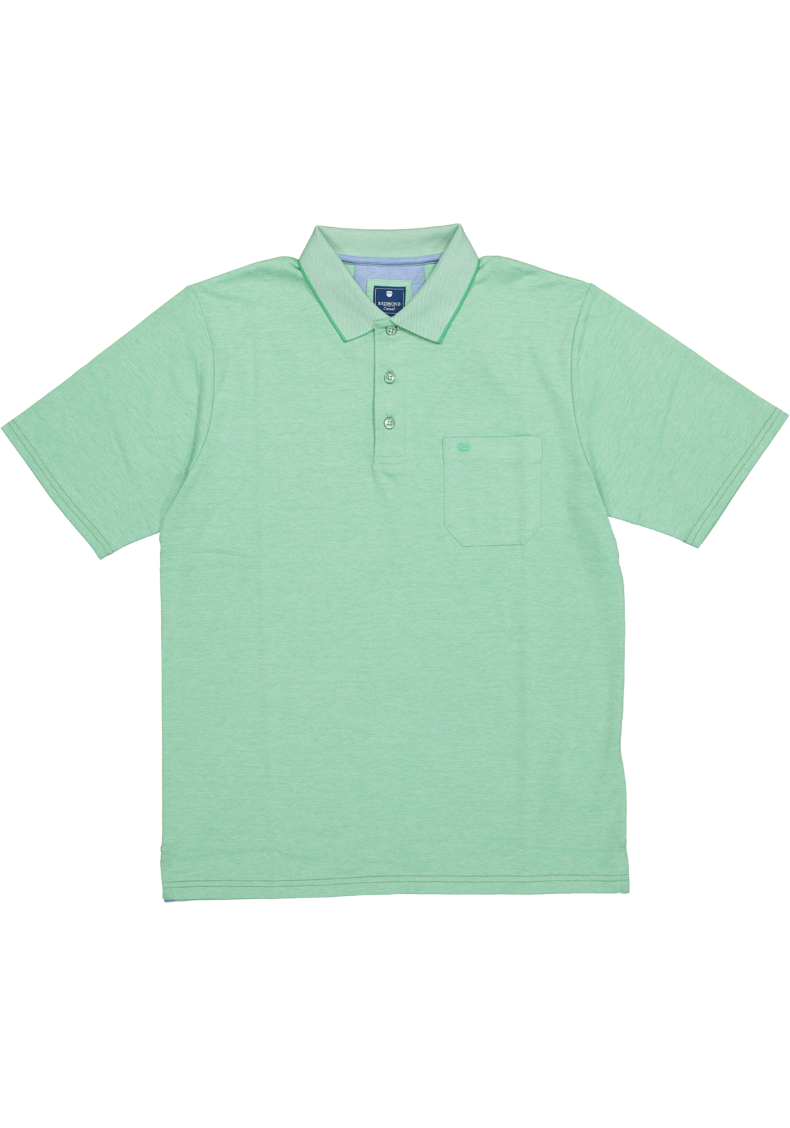 2-redmond-912-62_polo_HR Redmond regular fit poloshirt, groen melange