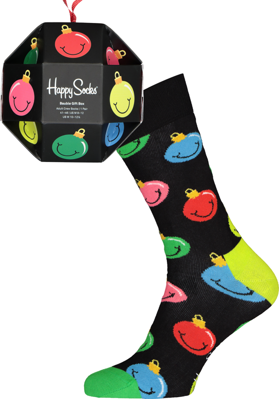 Happy Socks Bauble Gift Box (1-pack), kerstballen in een kerstbal Happy Socks Bauble Gift Box (1-pack), kerstballen in een kerstbal