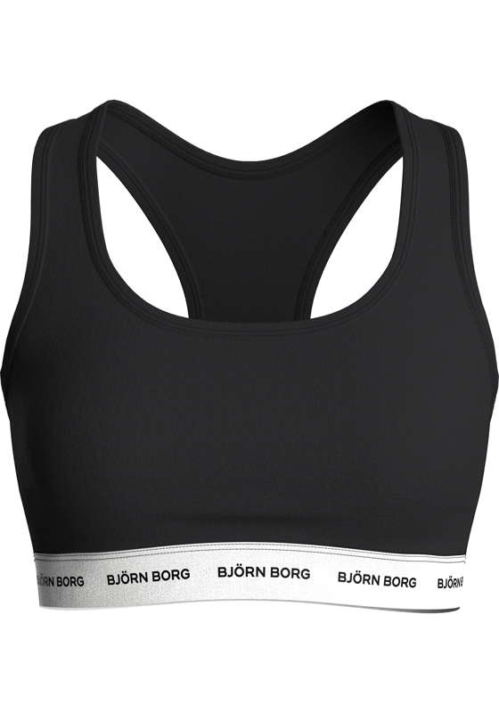 Bjorn Borg dames Logo Soft Top, bralette (1-pack), zwart Bjorn Borg dames Logo Soft Top, bralette (1-pack), zwart