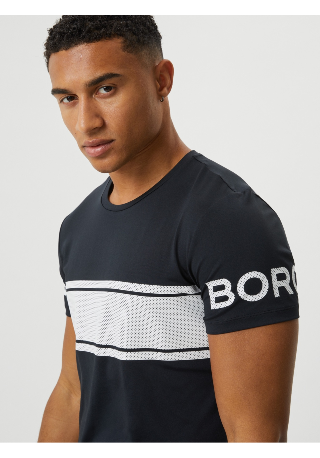 image_5_10002814_BK001_4 Bjorn Borg T-shirt stripe, zwart