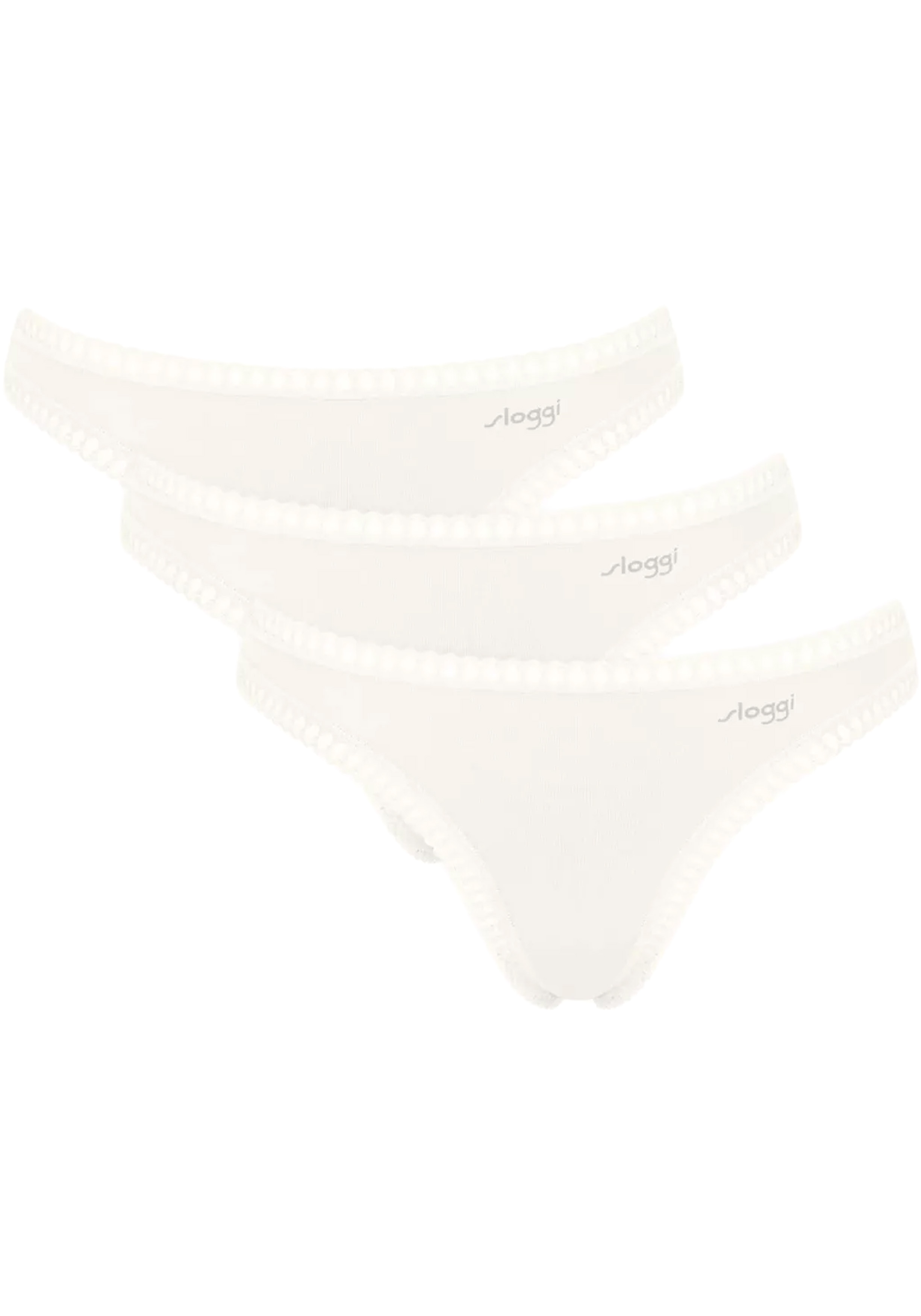 Sloggi Women GO Crush String (3-pack), dames string, wit