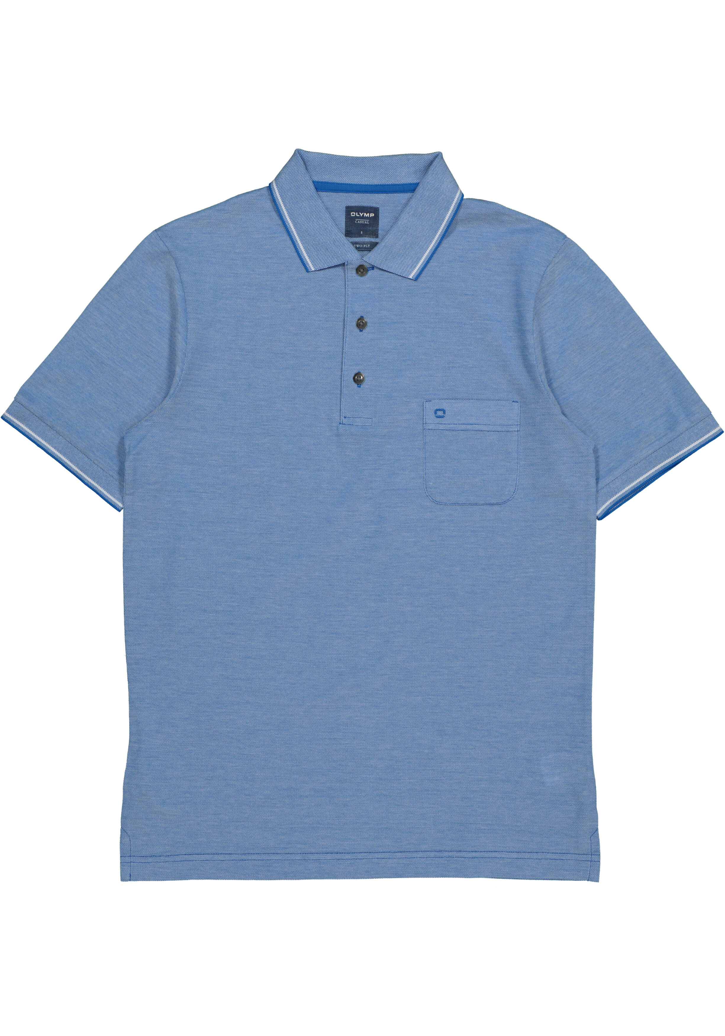 OLYMP modern fit poloshirt, lichtblauw