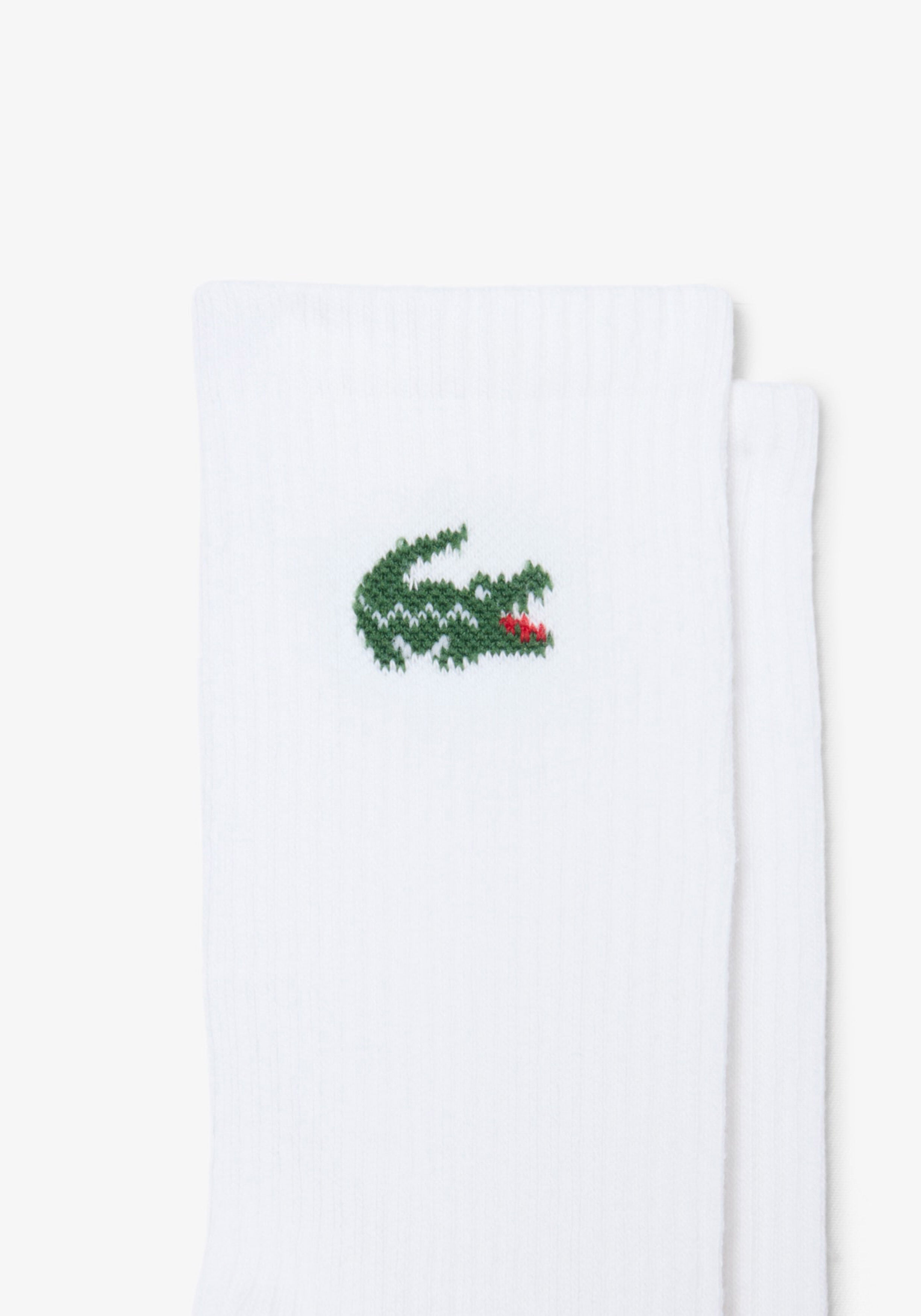 Lacoste sportsokken (3-pack), unisex sokken met badstof binnenzool, wit