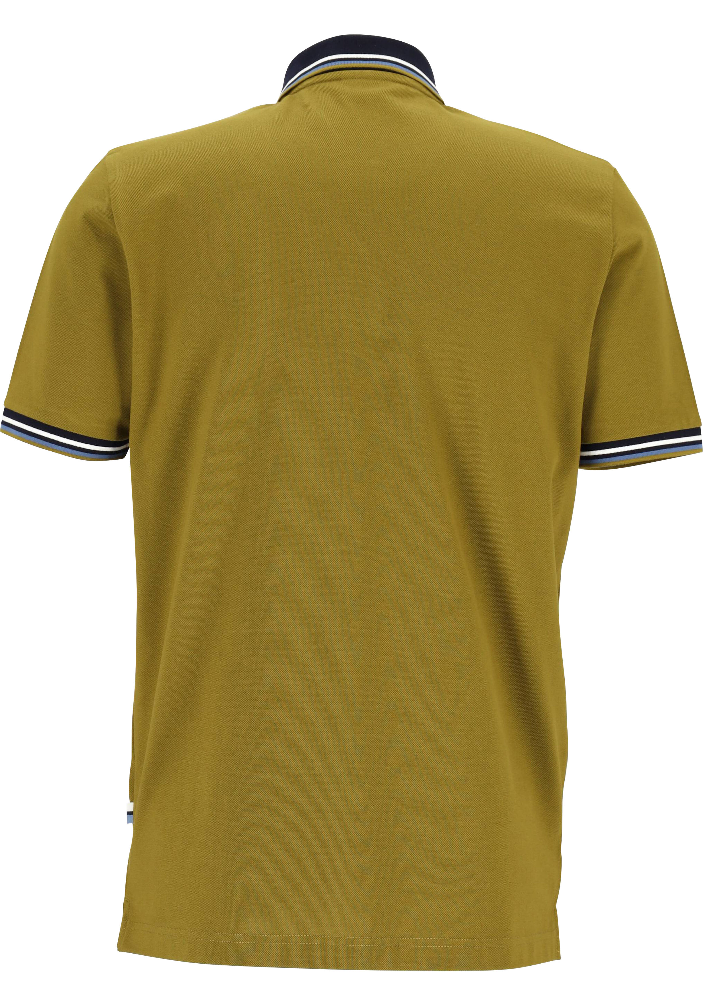 OLYMP Polo Casual, modern fit polo, olijfgroen