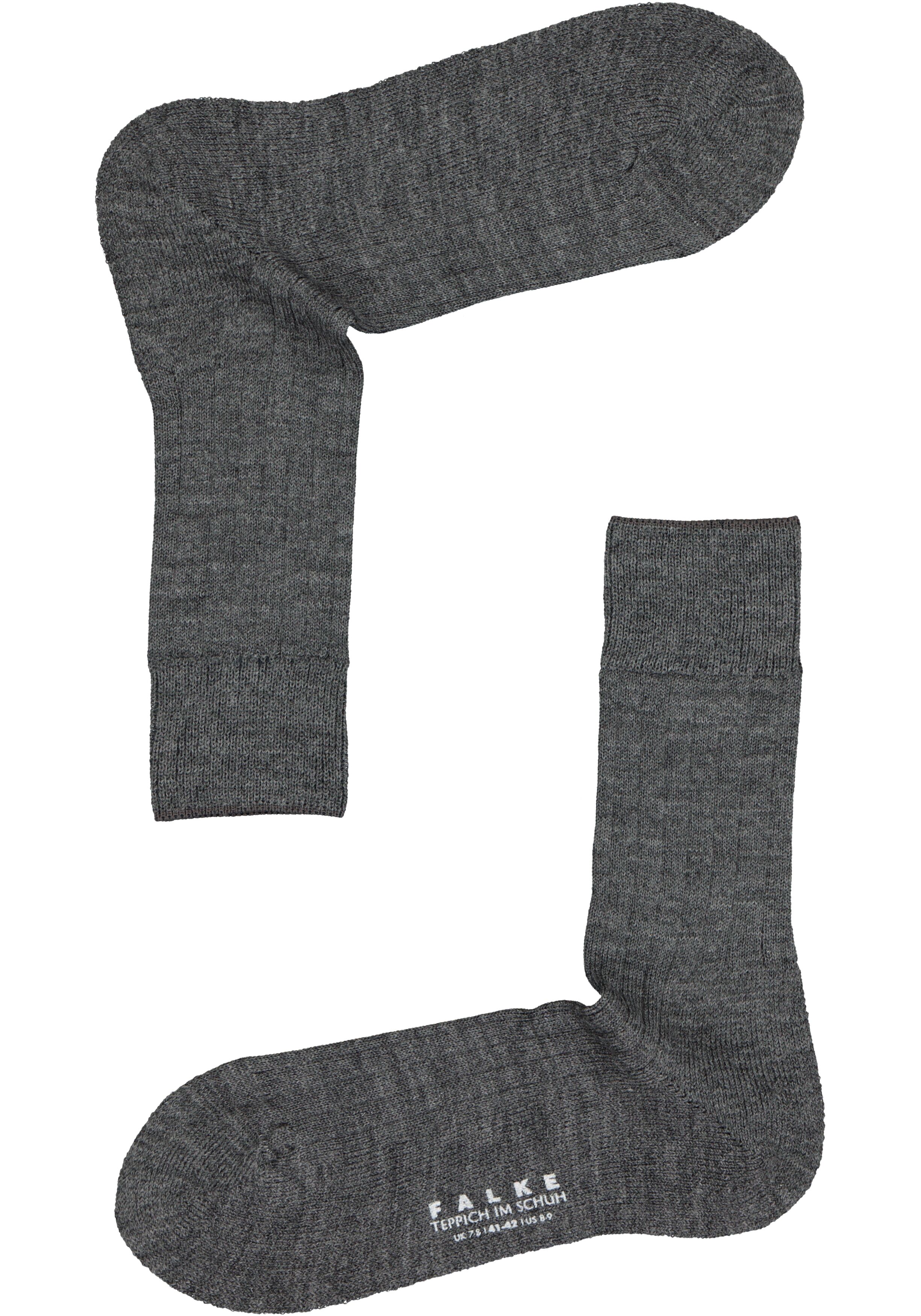 FALKE Teppich im Schuh herensokken, donker grijs (dark grey)