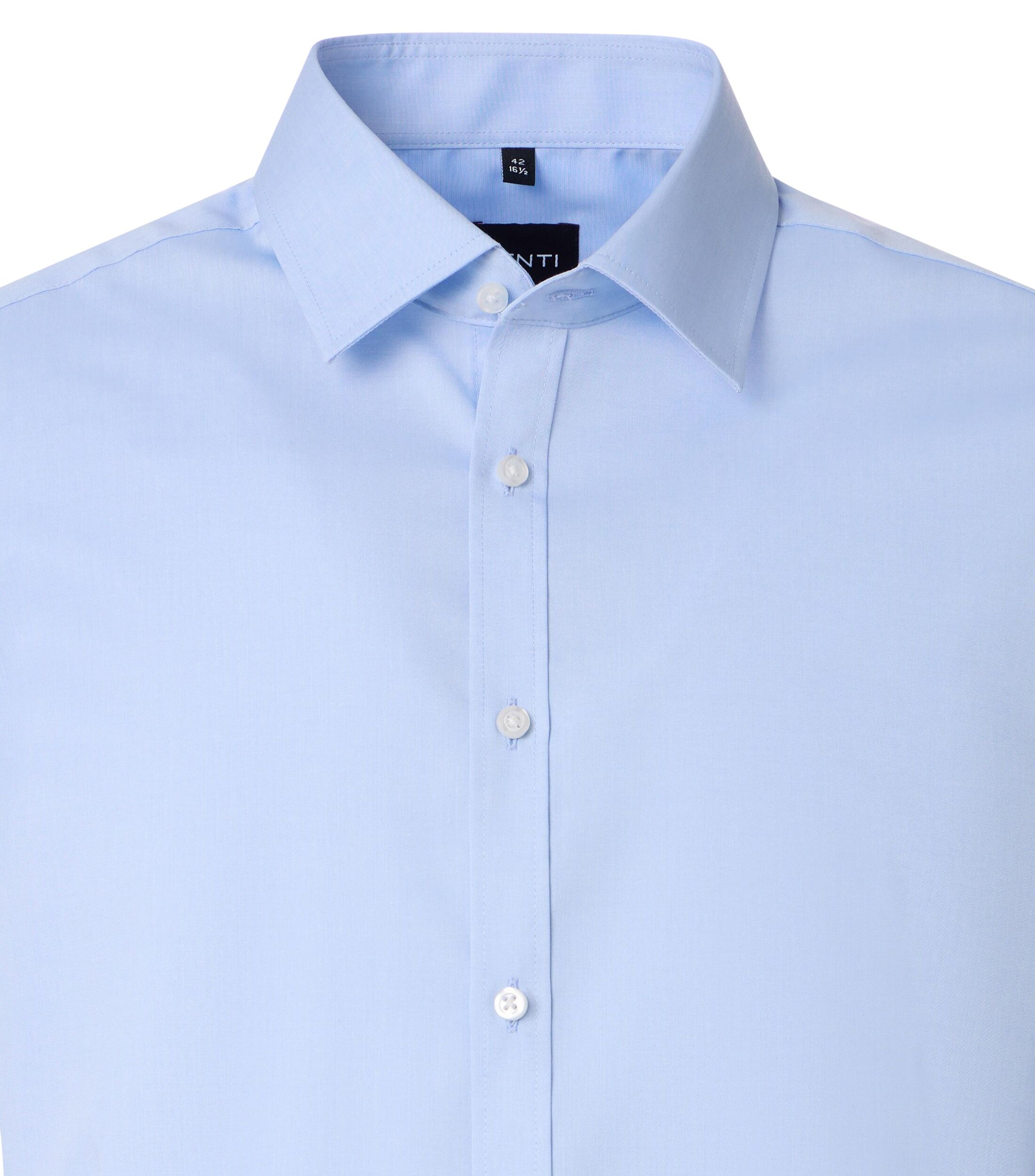 VENTI body fit overhemd, popeline, blauw