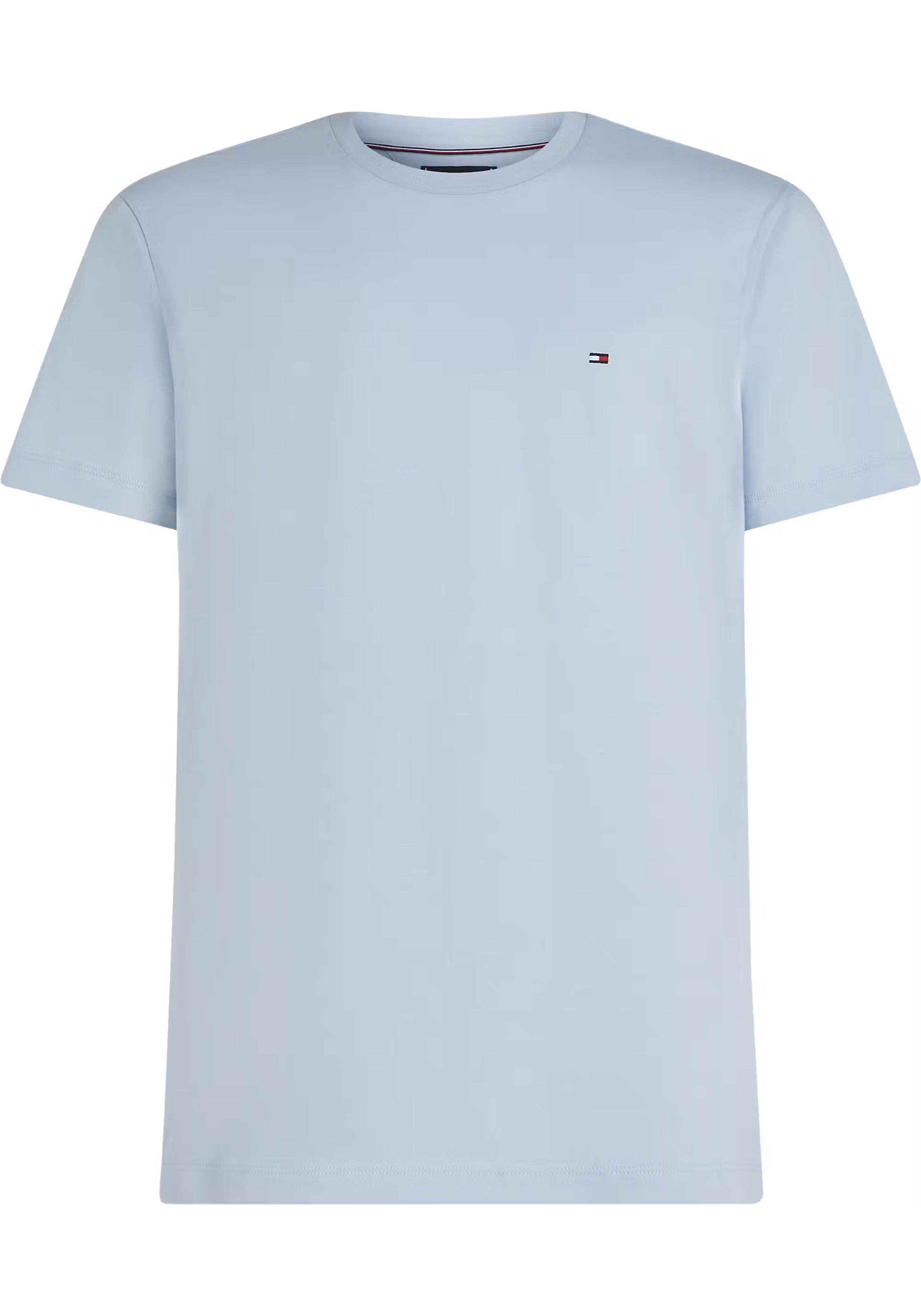 Tommy Hilfiger Essential Regular Fit Solid Tee, heren T-shirt korte mouw O-hals, blauw