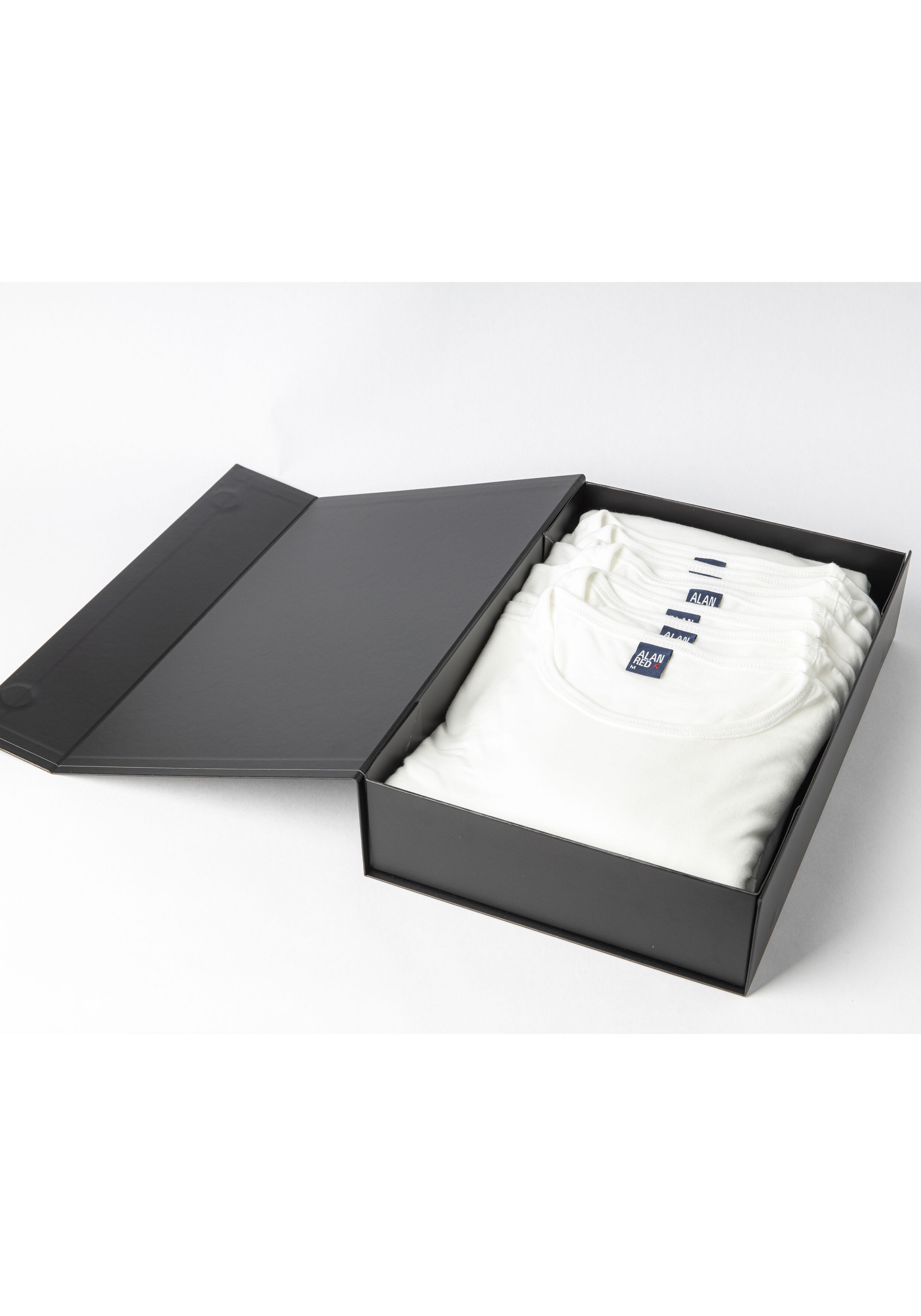 ALAN RED T-shirts DERBY Gift Box (7-pack), O-hals, wit