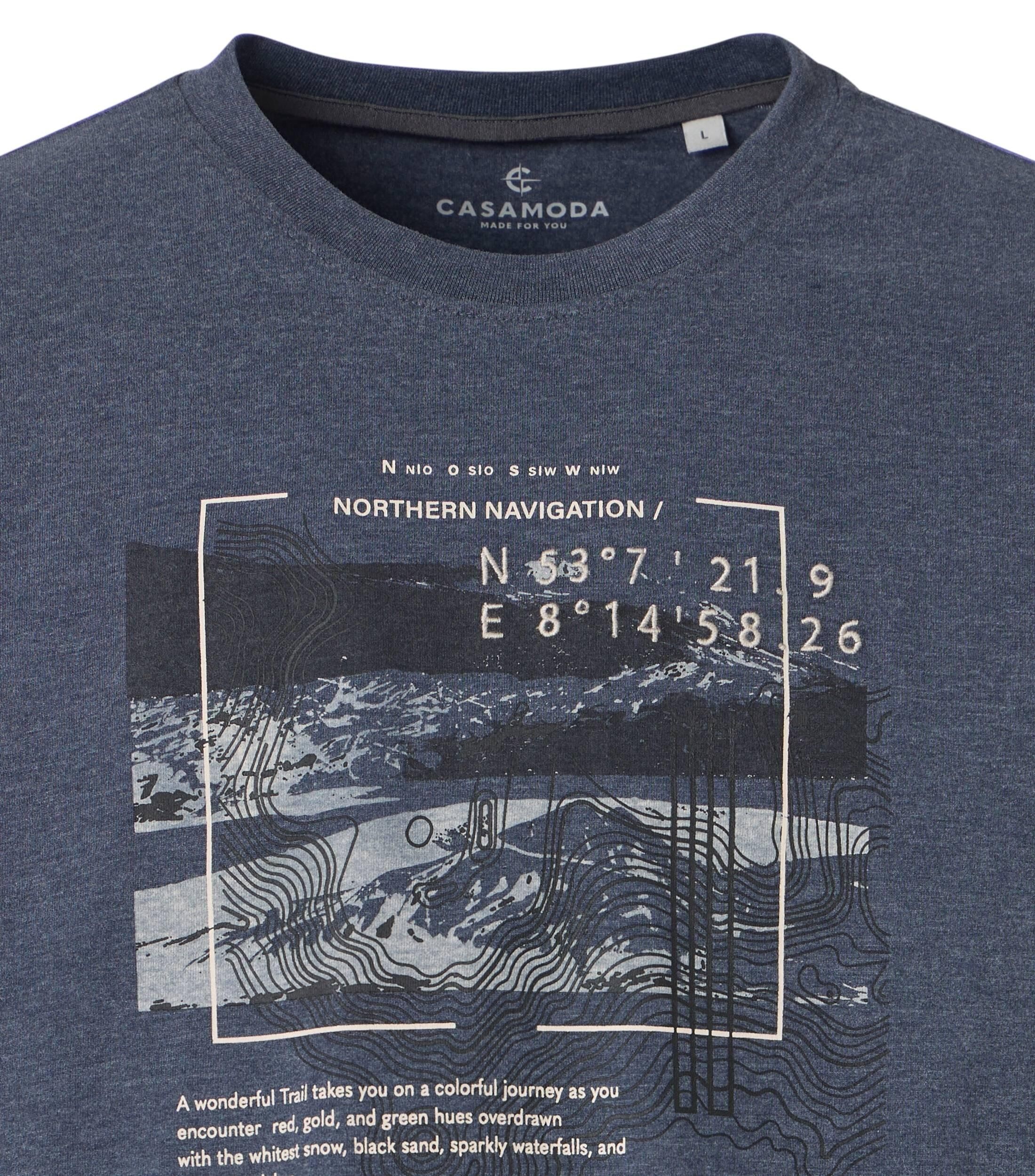 CASA MODA comfort fit heren T-shirt, grijs